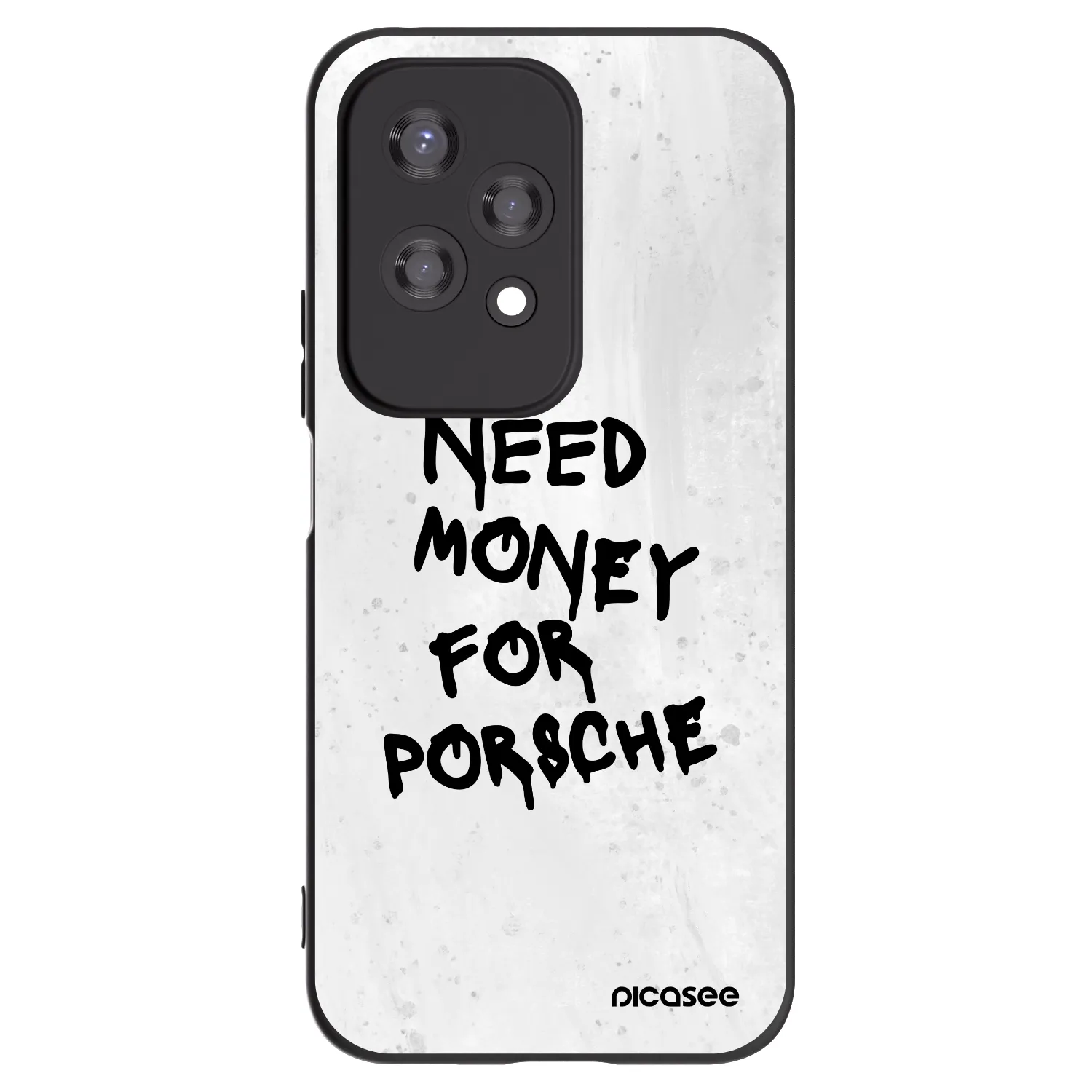 Picasee silikonowe czarne etui na Honor 200 Lite - White Dollar