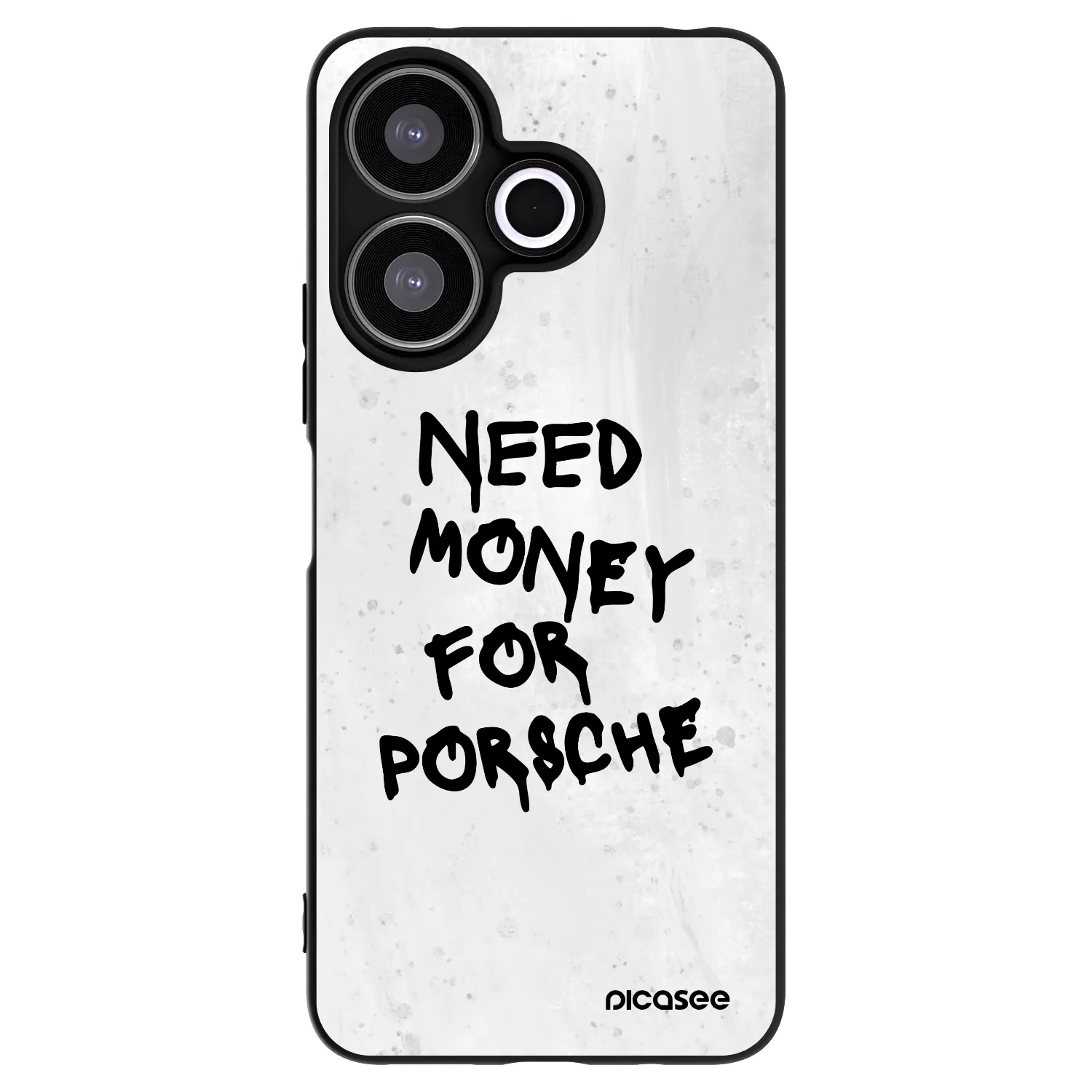 Picasee silikonowe czarne etui na Xiaomi Redmi 13 4G - White Dollar