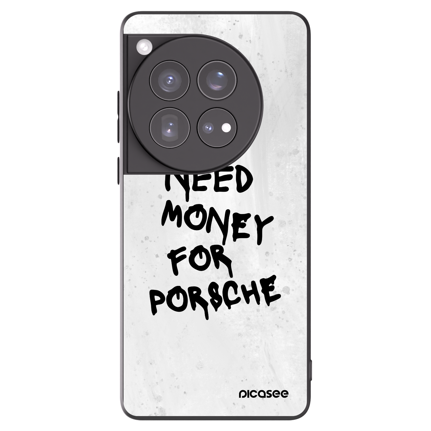 Picasee silikonowe czarne etui na OnePlus 12 5G - White Dollar