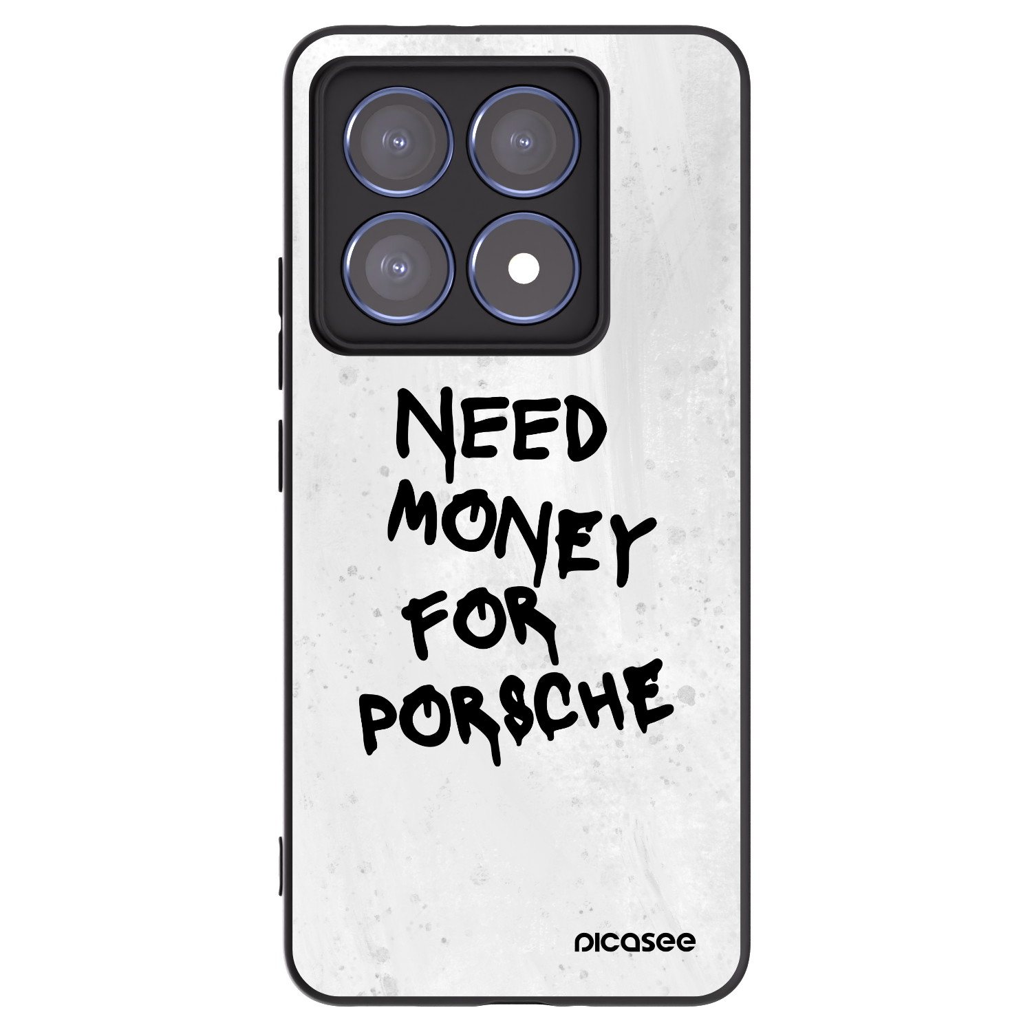 Picasee silikonowe czarne etui na Xiaomi 14T Pro - White Dollar