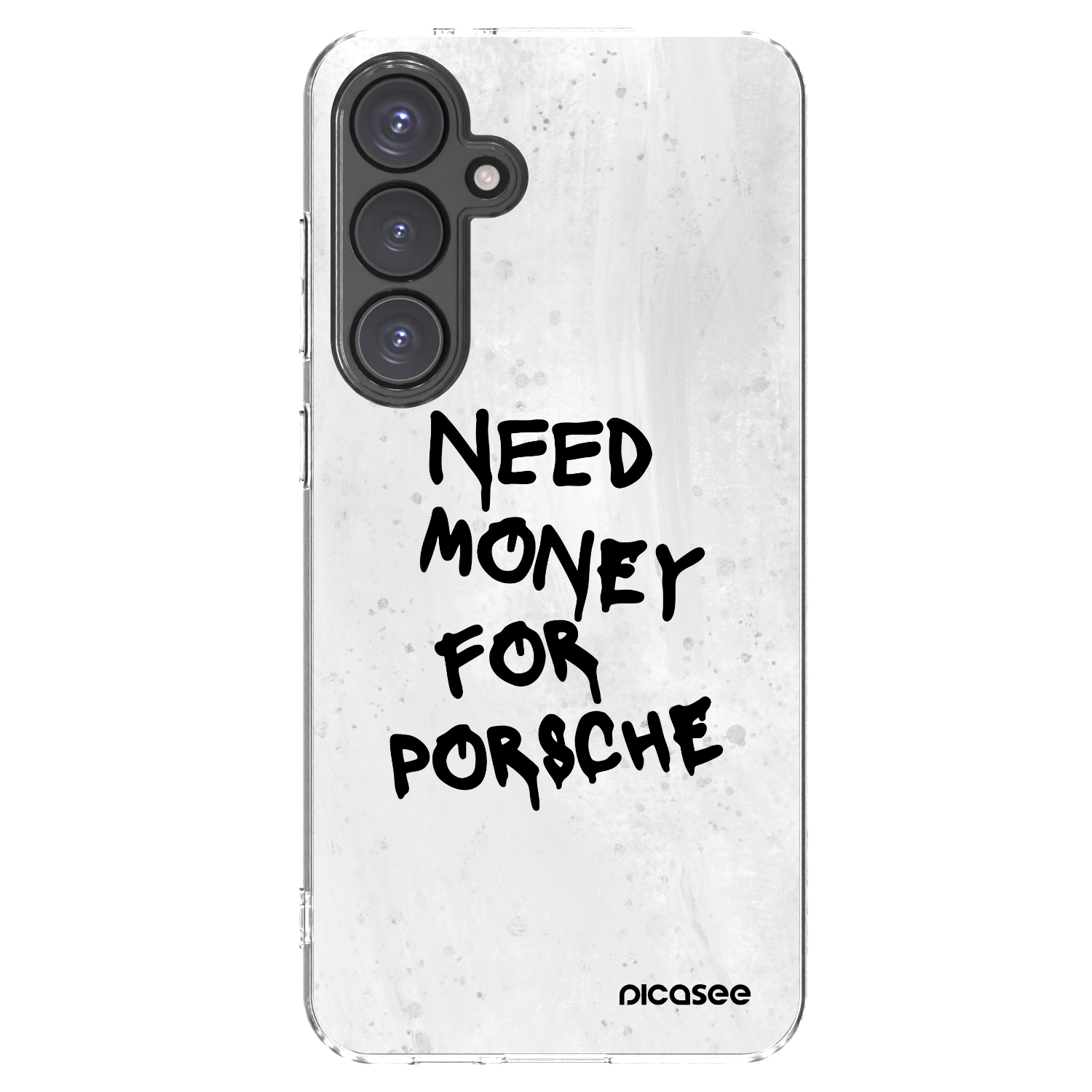 Picasee silikonowe przeźroczyste etui na Samsung Galaxy S24 FE S721B - White Dollar