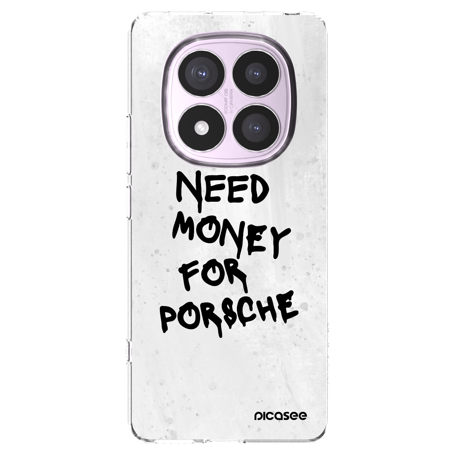 Picasee silikonowe przeźroczyste etui na Xiaomi Redmi Note 14 Pro 5G - White Dollar