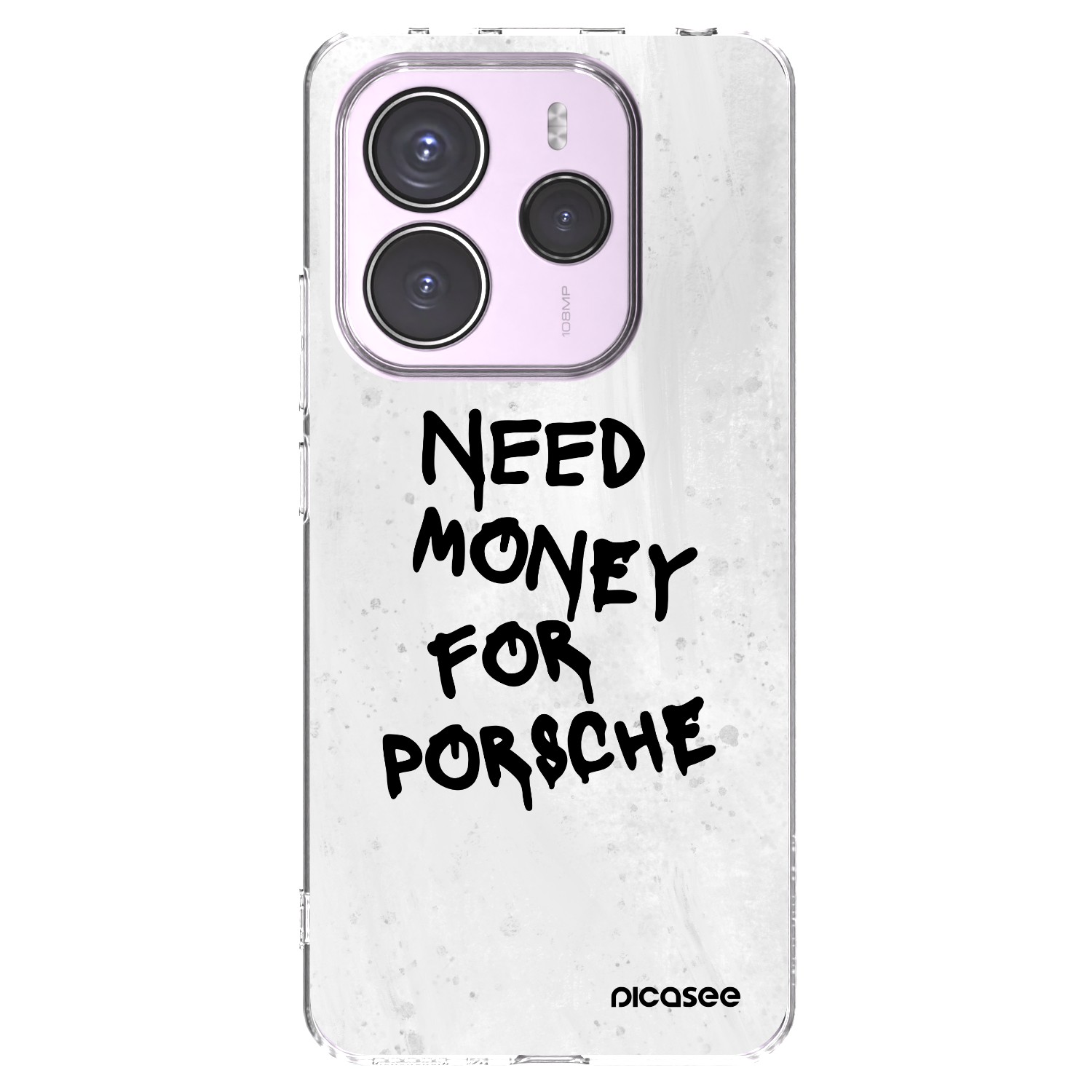Picasee silikonowe przeźroczyste etui na Xiaomi Redmi Note 14 5G - White Dollar