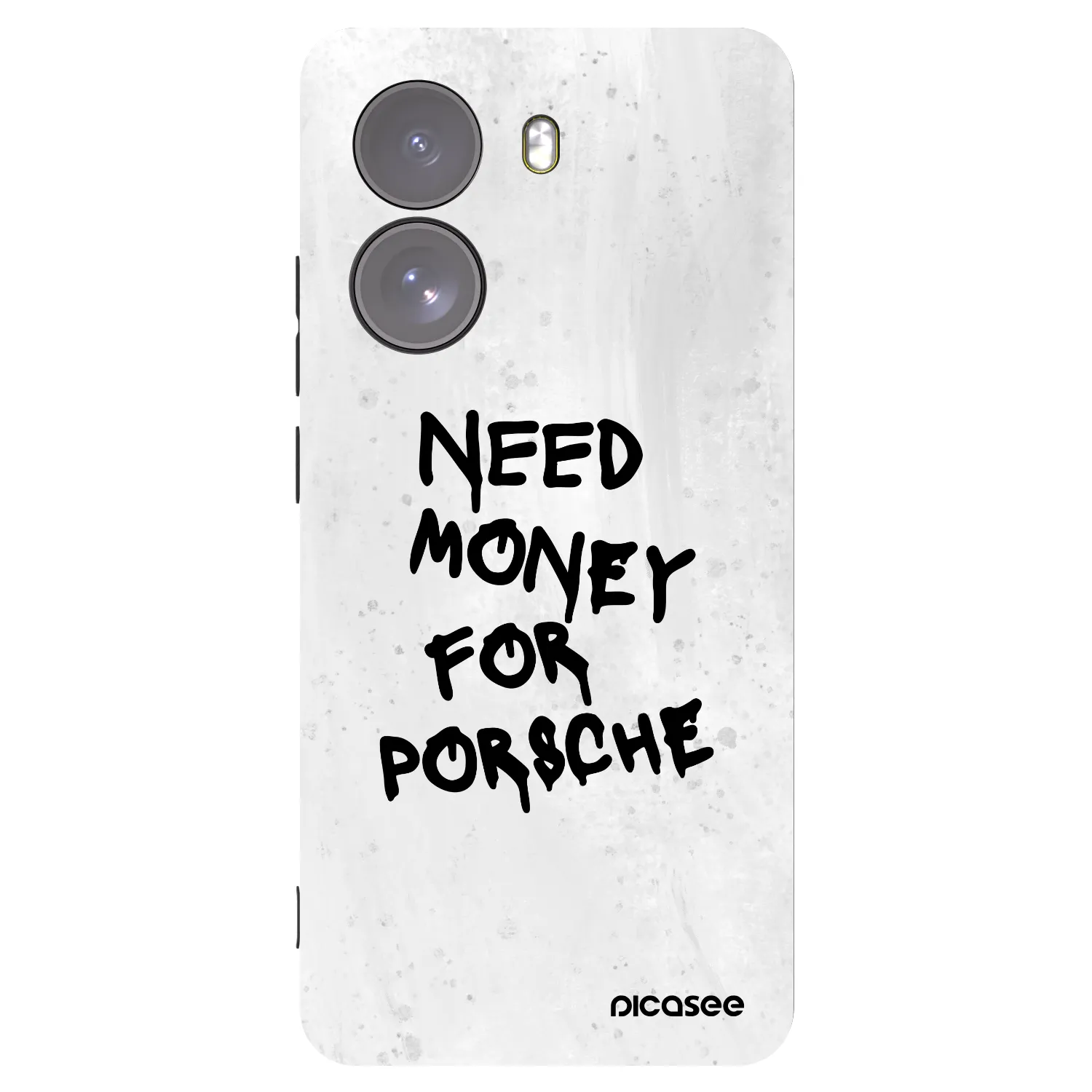 Picasee silikonowe czarne etui na Xiaomi Poco X7 - White Dollar