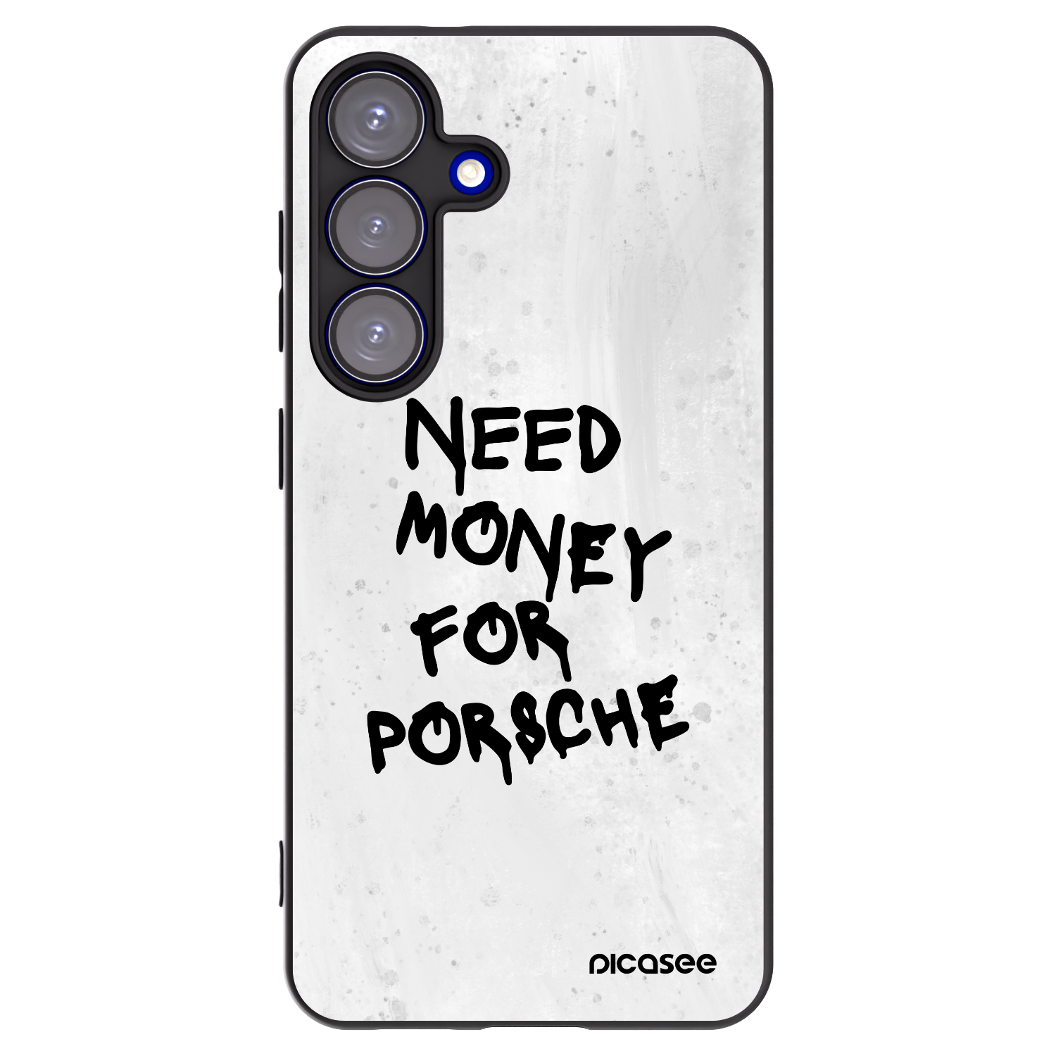 Picasee silikonowe czarne etui na Samsung Galaxy S25 5G - White Dollar