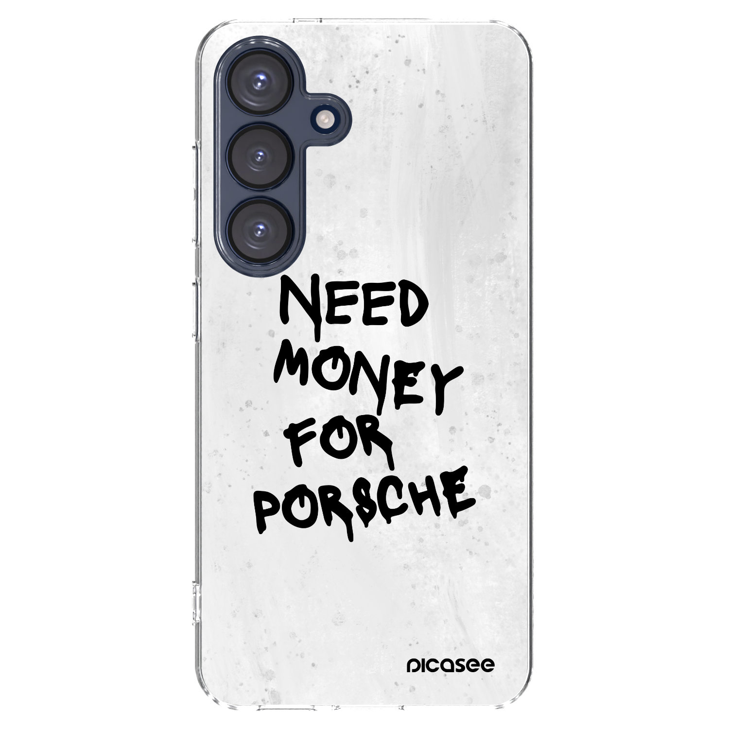 Picasee silikonowe przeźroczyste etui na Samsung Galaxy S25 5G - White Dollar