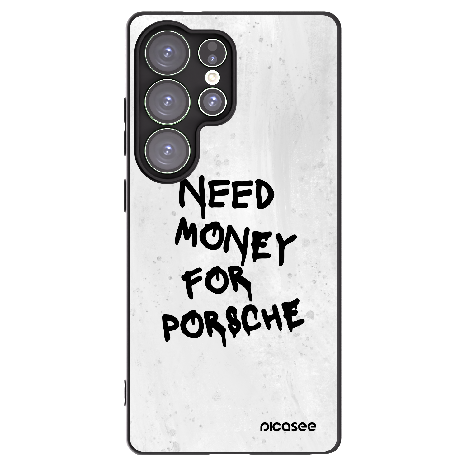 Picasee silikonowe czarne etui na Samsung Galaxy S25 Ultra 5G - White Dollar