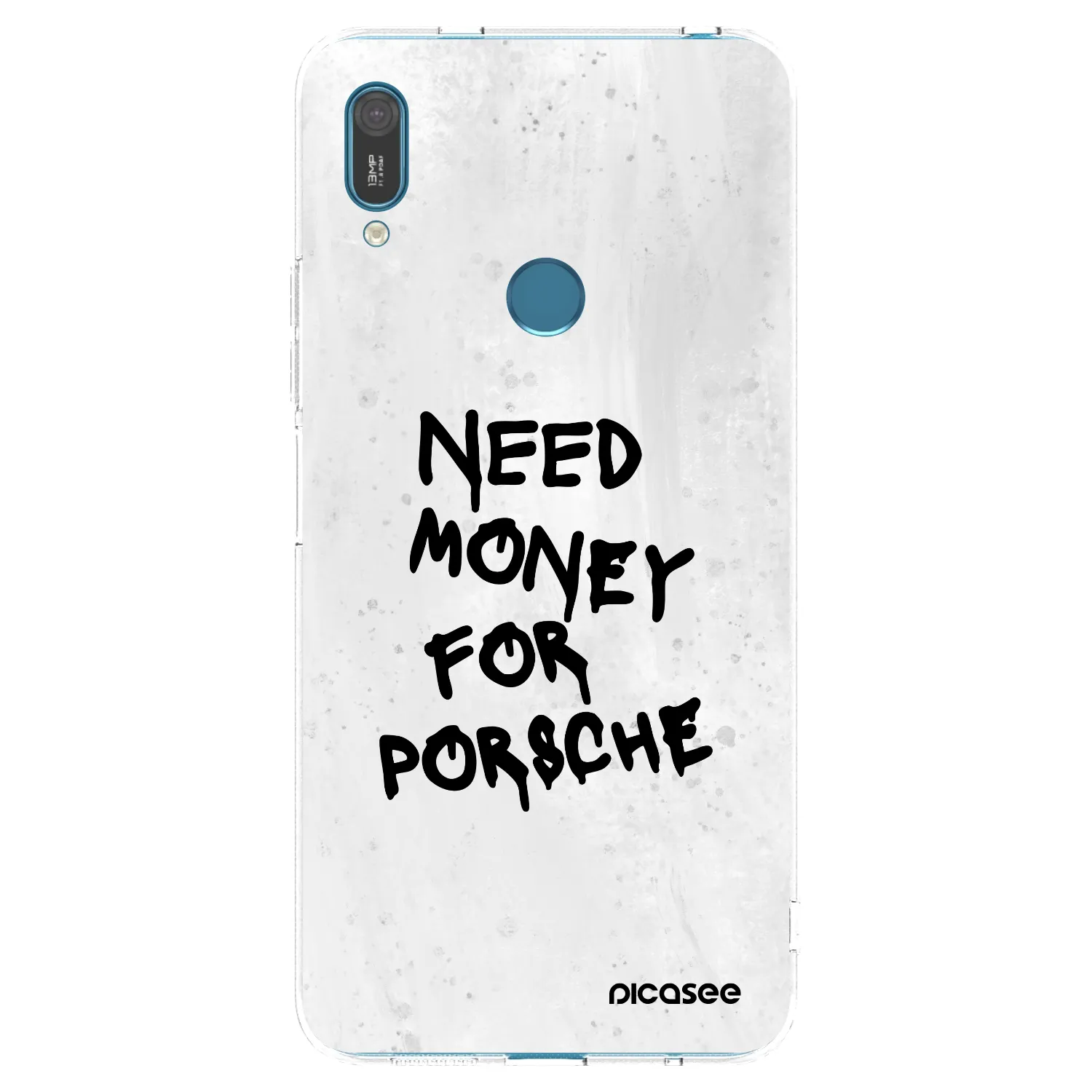 Picasee silikonowe przeźroczyste etui na Huawei Y7 2019 - White Dollar