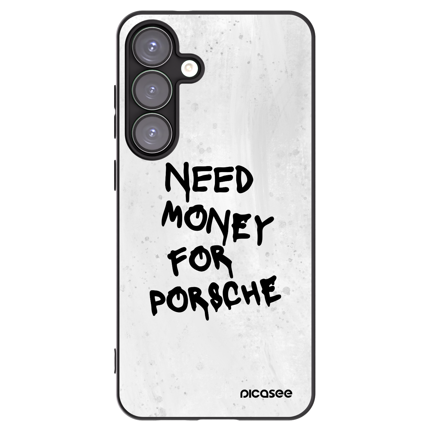 Picasee silikonowe czarne etui na Samsung Galaxy S25+ 5G - White Dollar