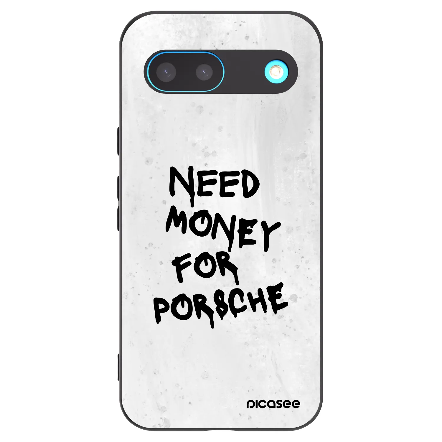 Picasee silikonowe czarne etui na Google Pixel 8 - White Dollar