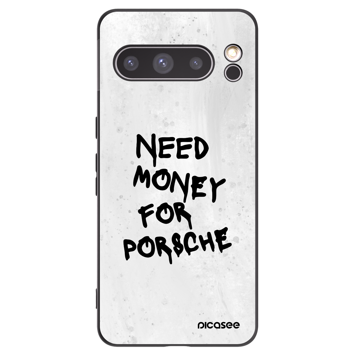 Picasee silikonowe czarne etui na Google Pixel 8 Pro - White Dollar