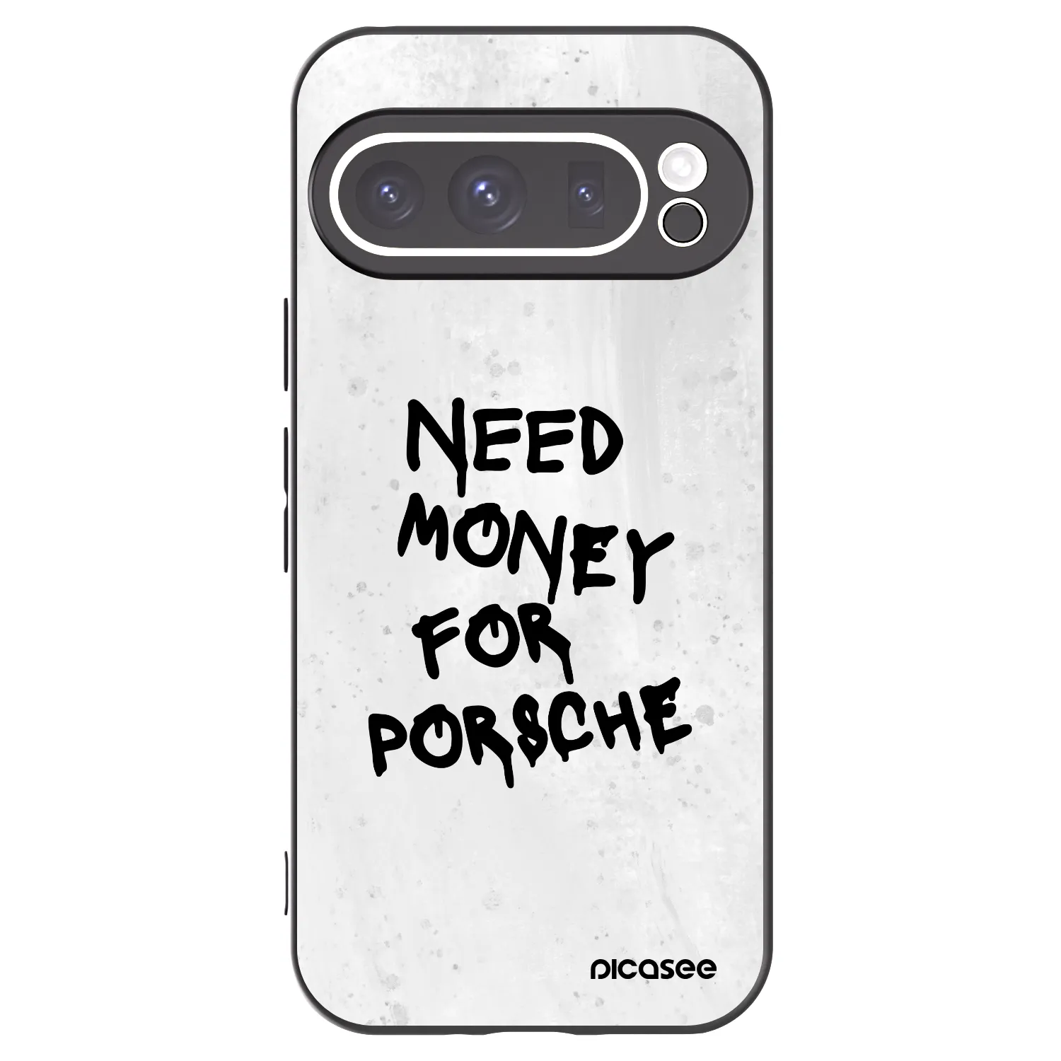 Picasee silikonowe czarne etui na Google Pixel 9 Pro - White Dollar