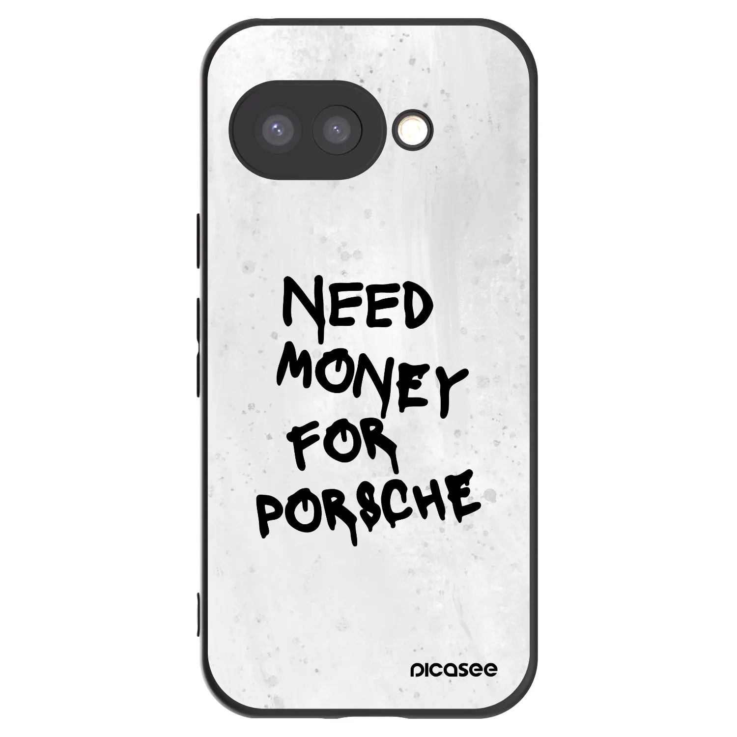 Picasee silikonowe czarne etui na Google Pixel 9a - White Dollar