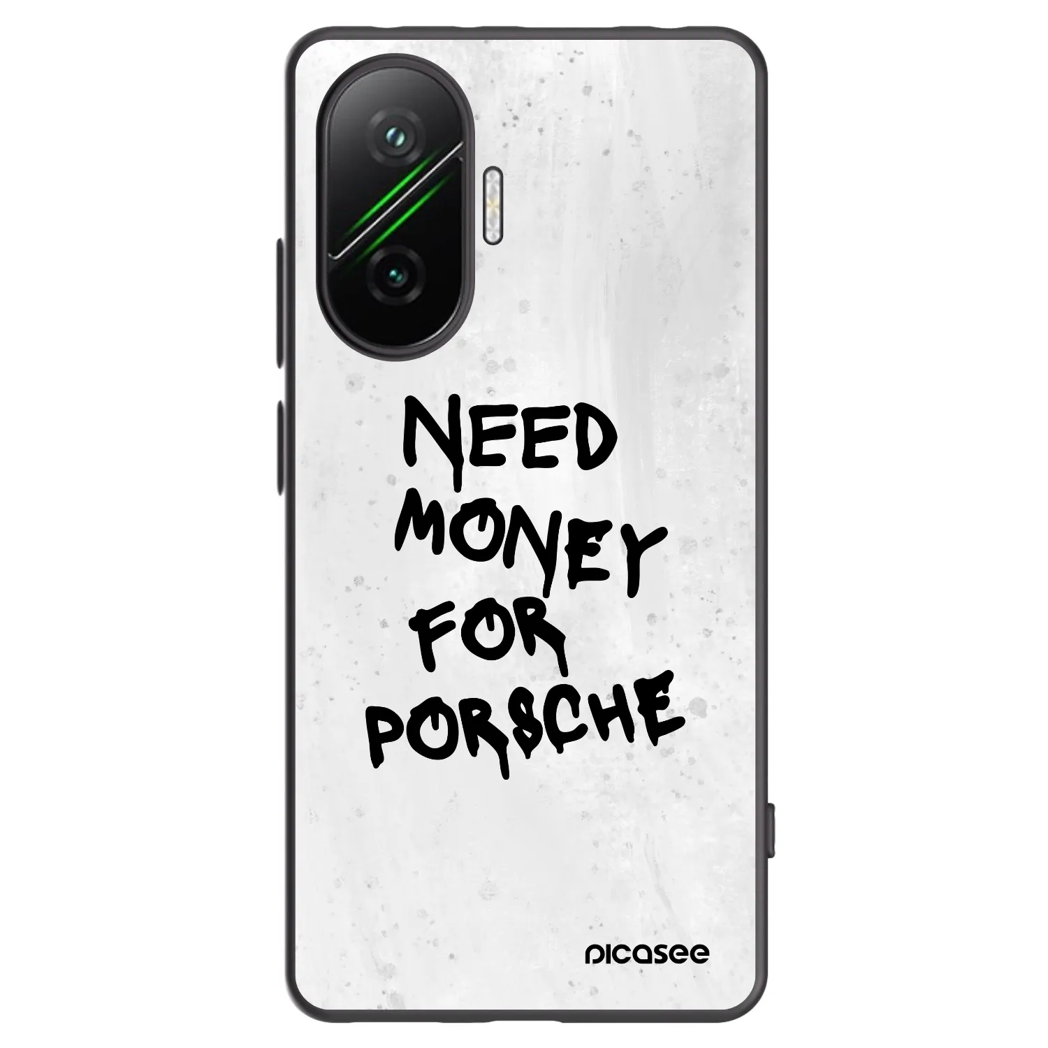 Picasee silikonowe czarne etui na Xiaomi Poco F7 Pro 5G - White Dollar