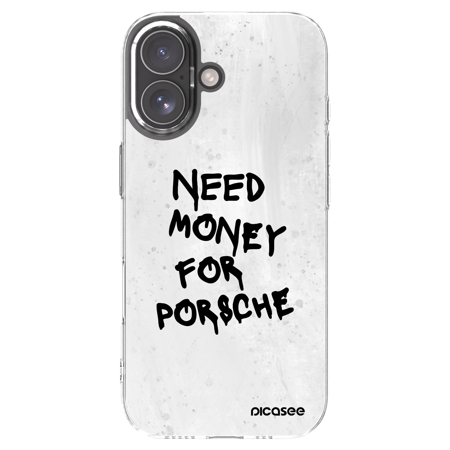 Picasee silikonowe przeźroczyste etui na Apple iPhone 17 - White Dollar