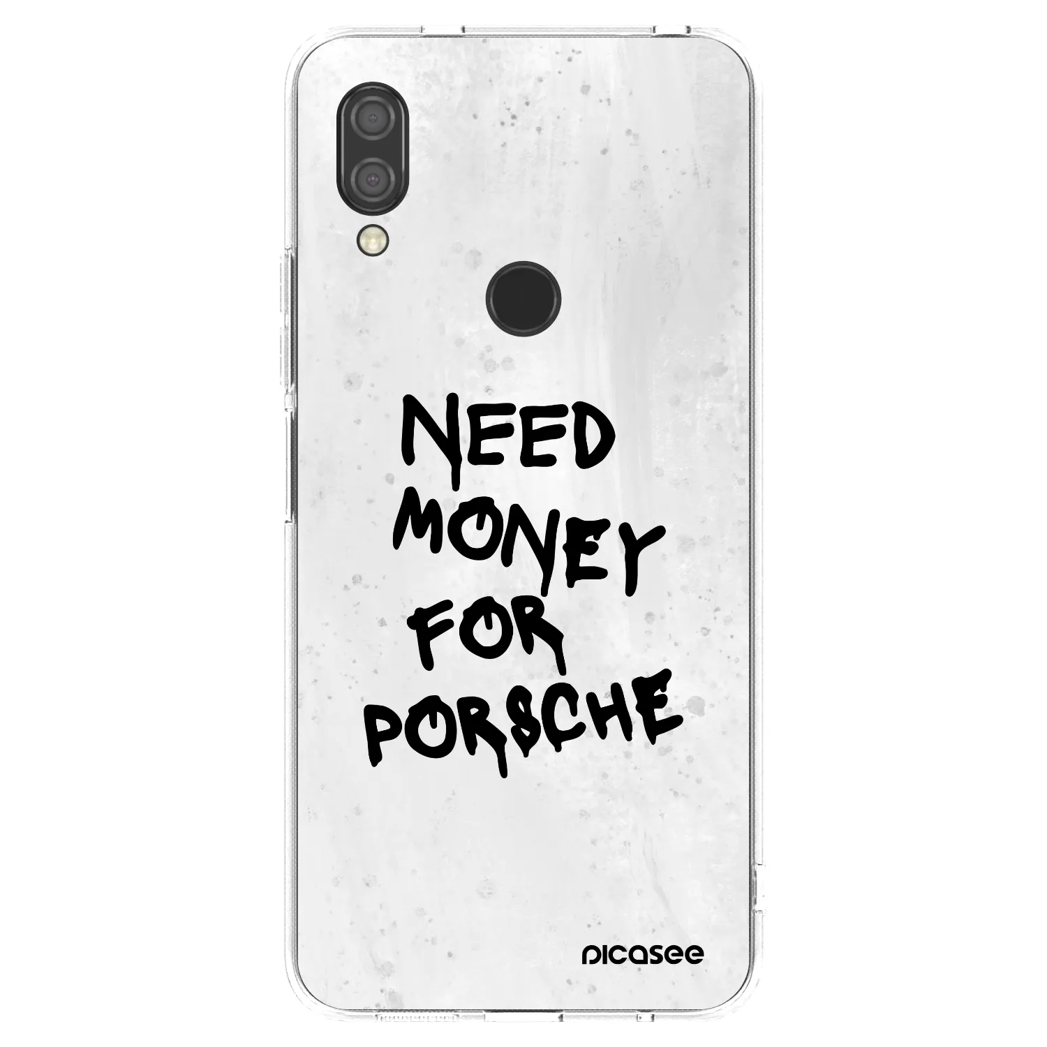 Picasee silikonowe przeźroczyste etui na Xiaomi Redmi 7 - White Dollar