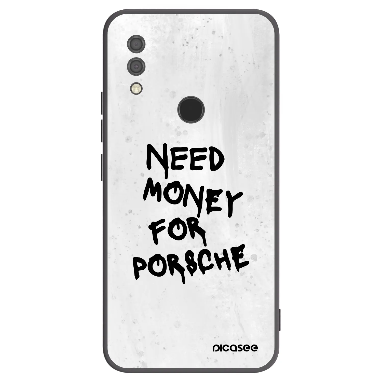 Picasee silikonowe czarne etui na Xiaomi Redmi 7 - White Dollar