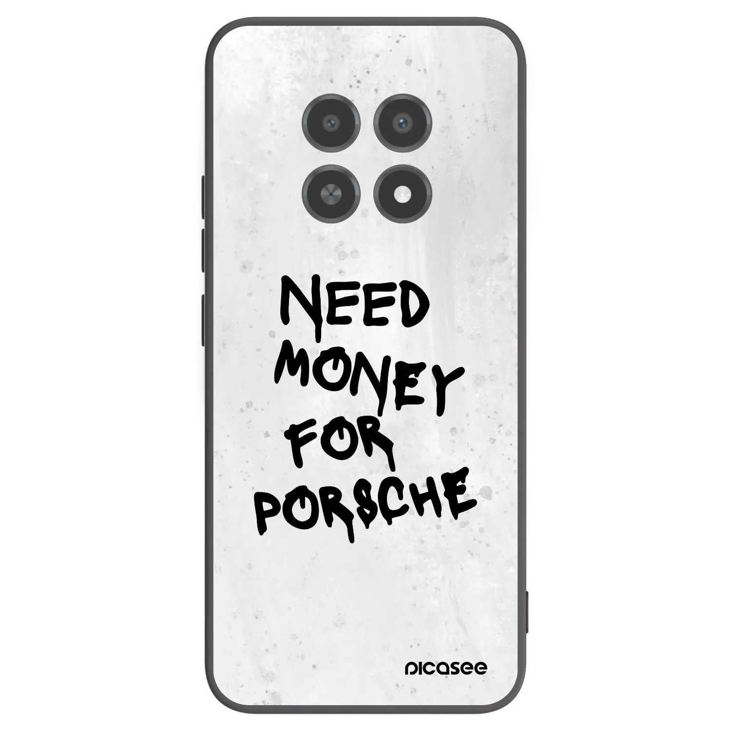 Picasee silikonowe czarne etui na Realme 12X - White Dollar