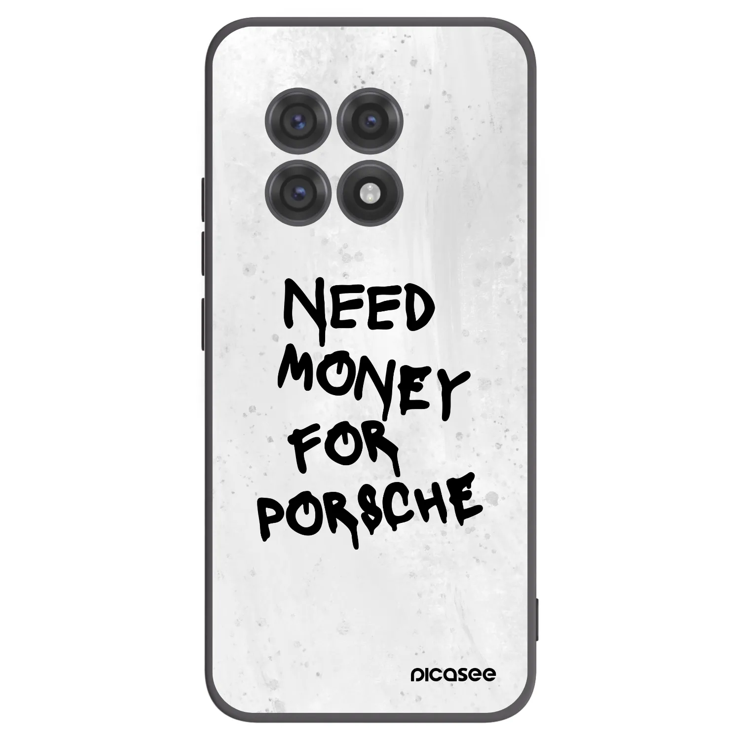 Picasee silikonowe czarne etui na OnePlus 13R 5G - White Dollar