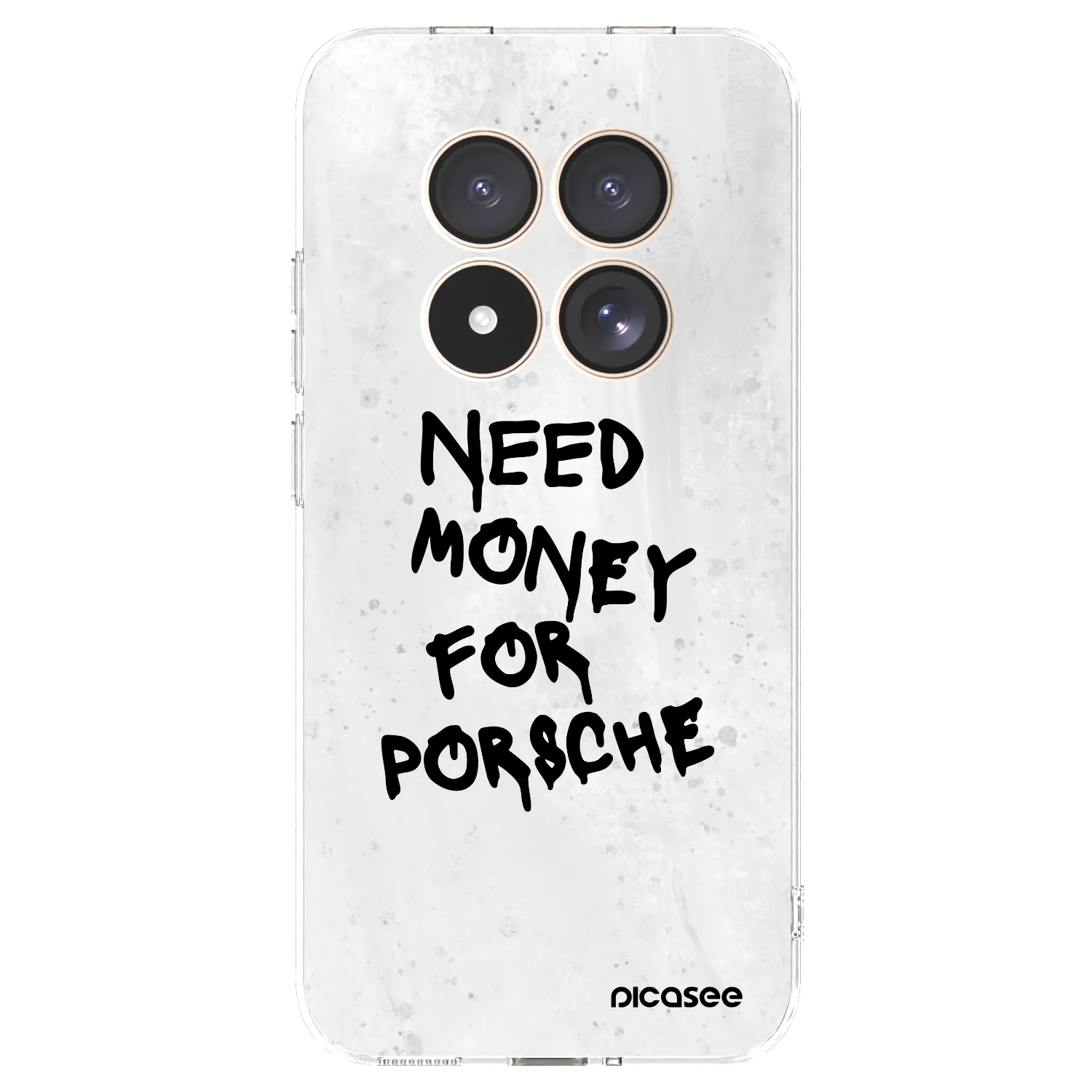 Picasee silikonowe przeźroczyste etui na Xiaomi Redmi Note 15 Pro 4G - White Dollar