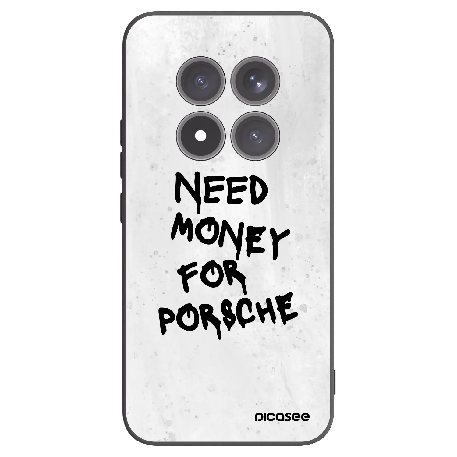 Picasee silikonowe czarne etui na Xiaomi Redmi Note 15 Pro+ - White Dollar