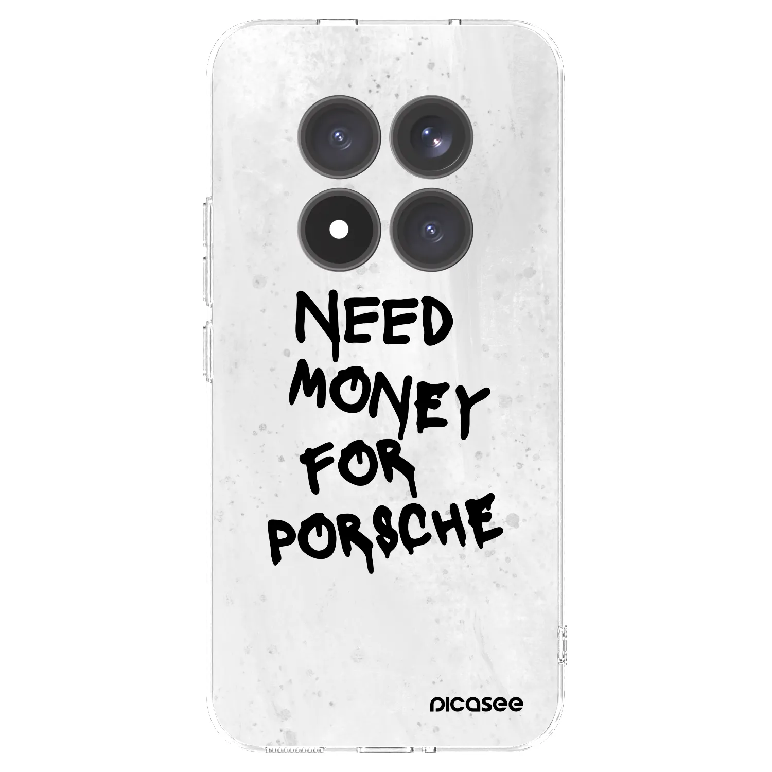 Picasee silikonowe przeźroczyste etui na Xiaomi Redmi Note 15 Pro+ - White Dollar