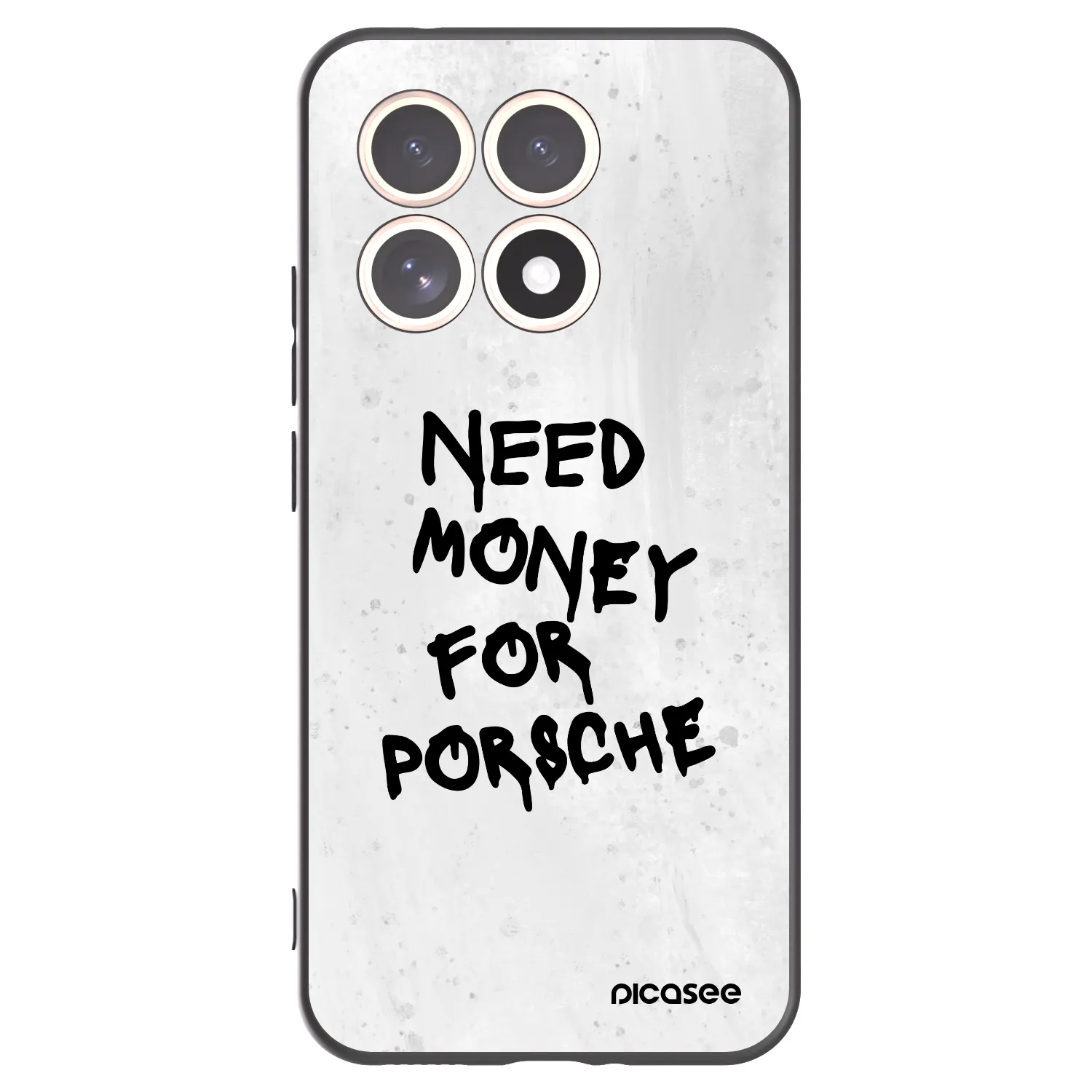 Picasee silikonowe czarne etui na Xiaomi 15T - White Dollar
