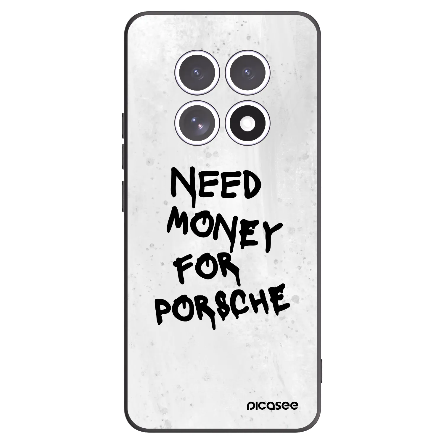 Picasee silikonowe czarne etui na Xiaomi Redmi Note 15 4G - White Dollar
