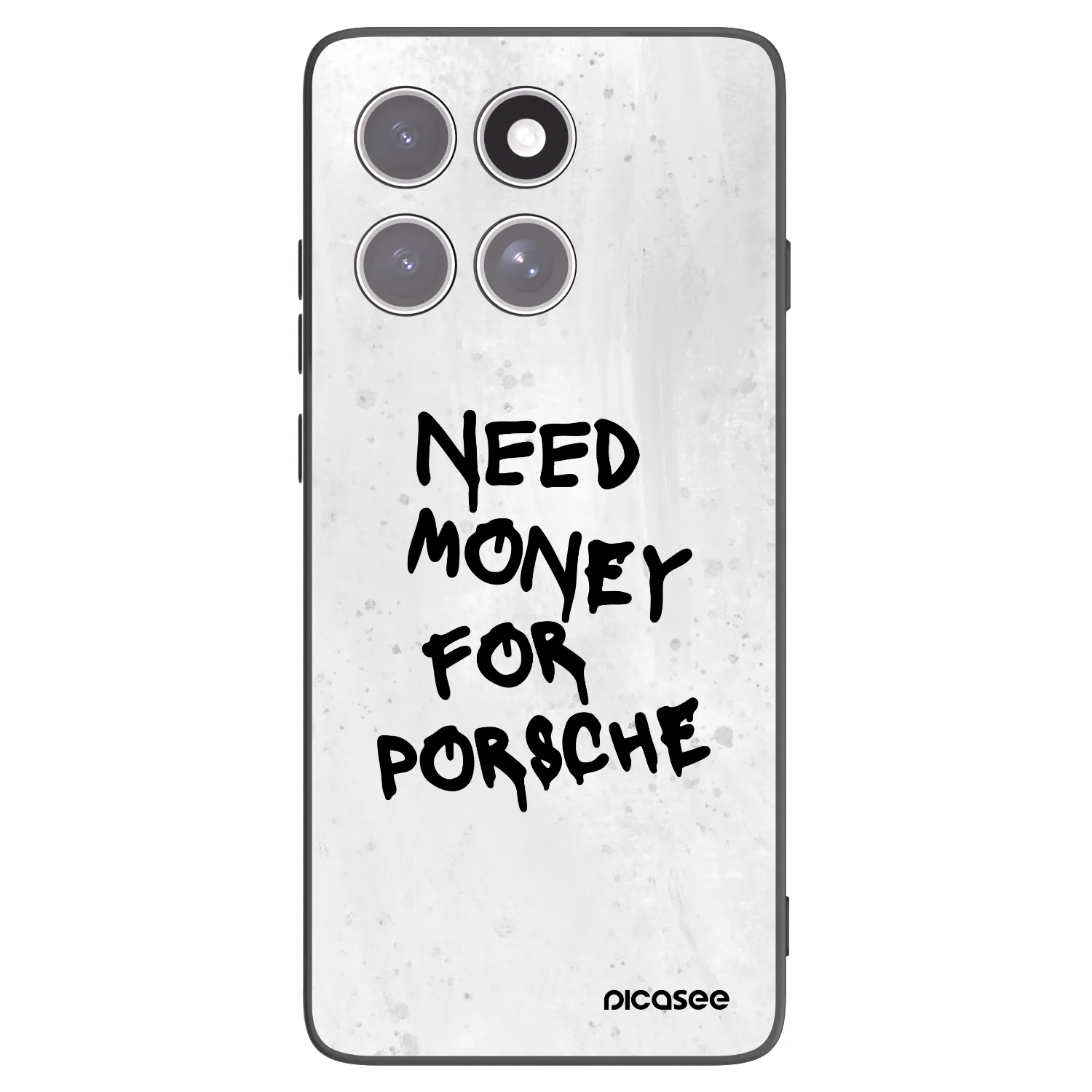 Picasee silikonowe czarne etui na Motorola Edge 60 Fusion - White Dollar