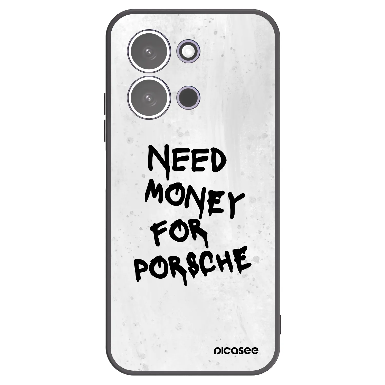 Picasee silikonowe czarne etui na Xiaomi Redmi 15C 5G - White Dollar