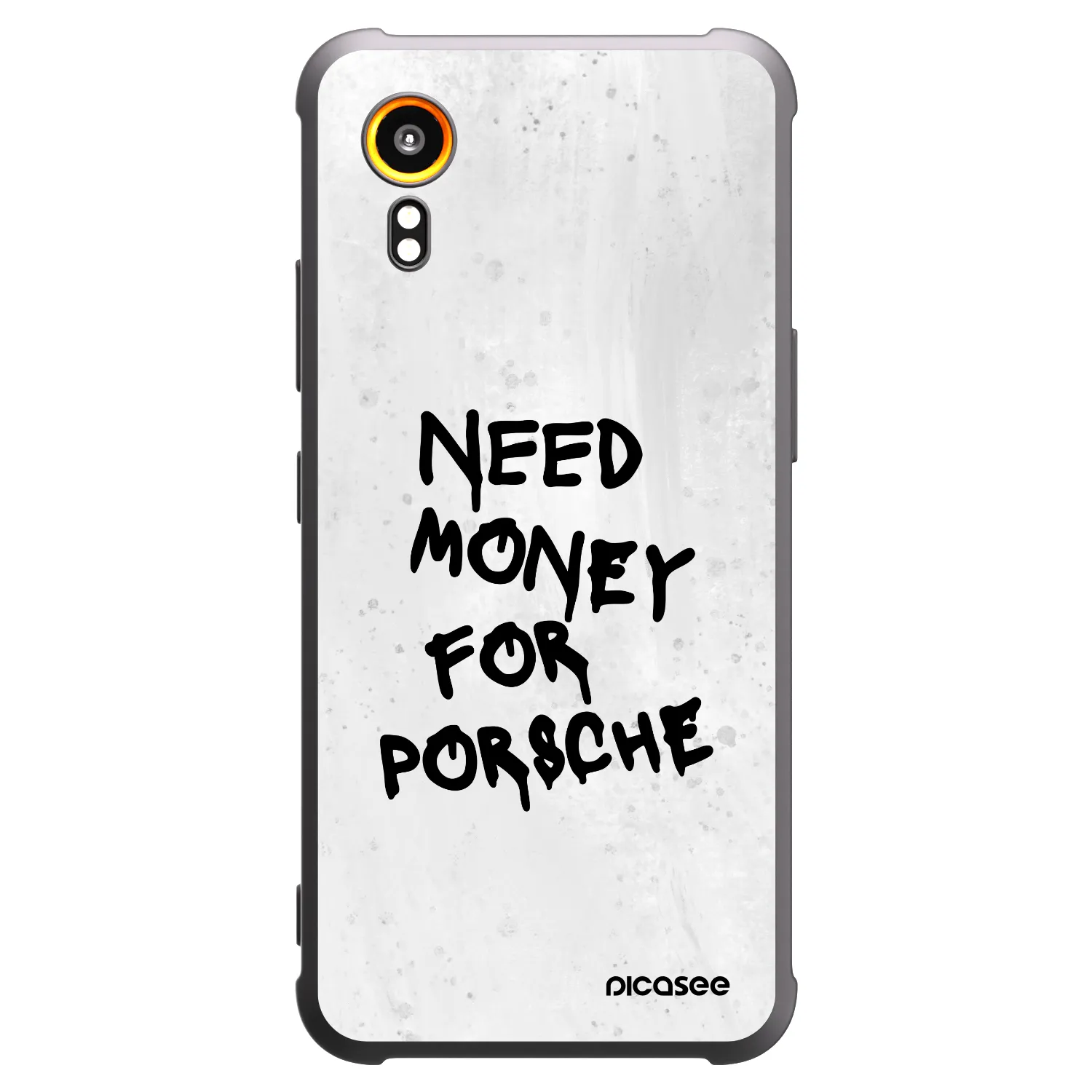 Picasee silikonowe czarne etui na Samsung Galaxy Xcover 7 - White Dollar