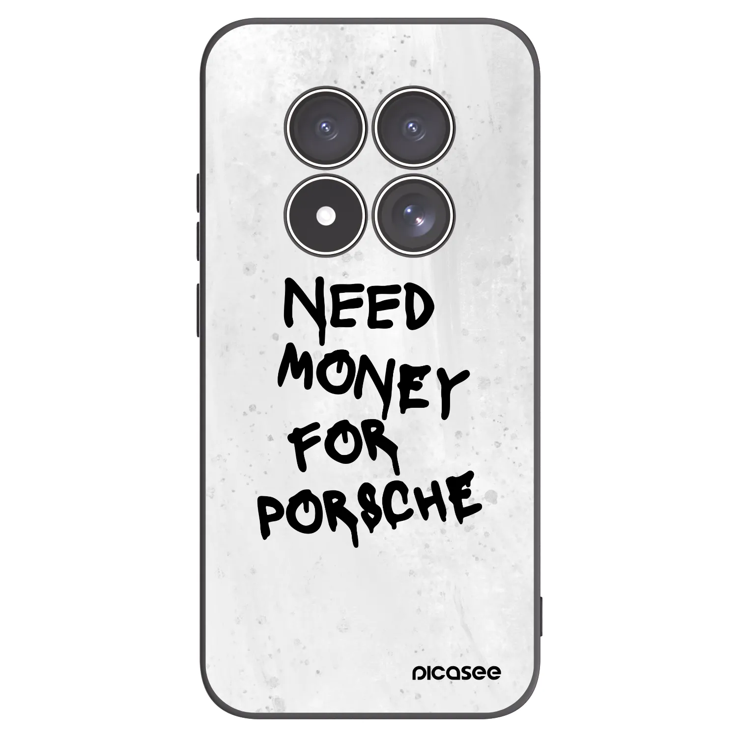 Picasee silikonowe czarne etui na Xiaomi Redmi Note 15 Pro 5G - White Dollar