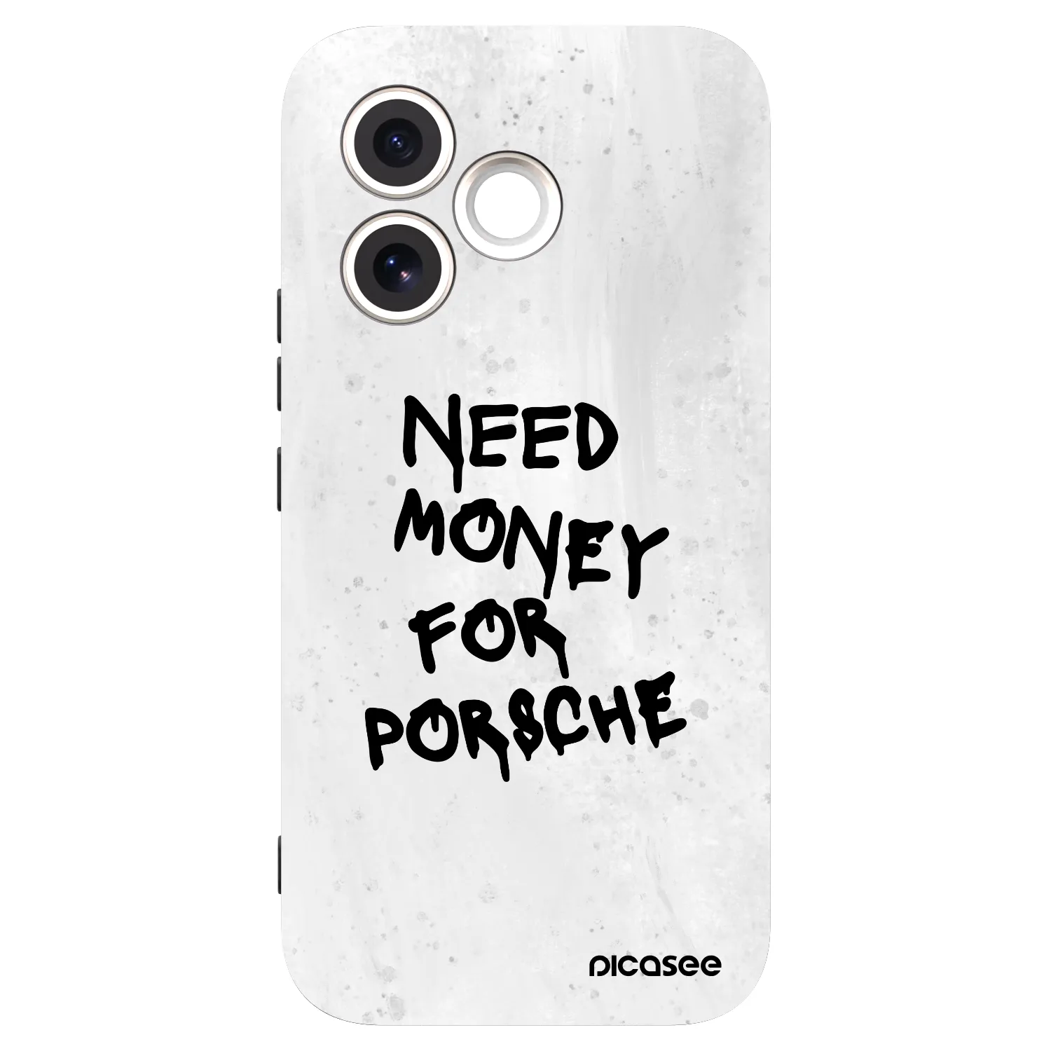 Picasee silikonowe czarne etui na Honor 600 Lite - White Dollar