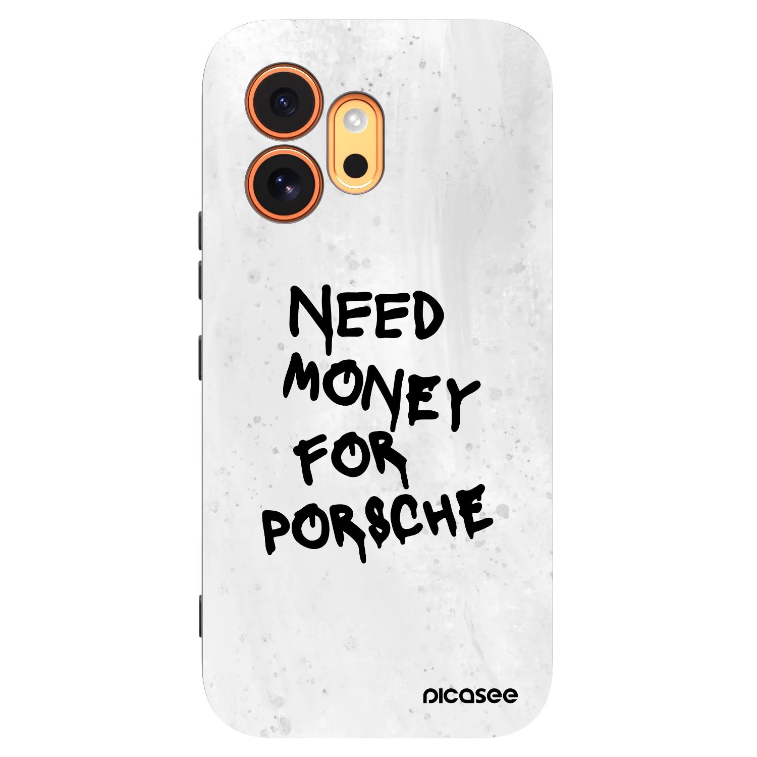 Picasee silikonowe czarne etui na Honor 600 - White Dollar