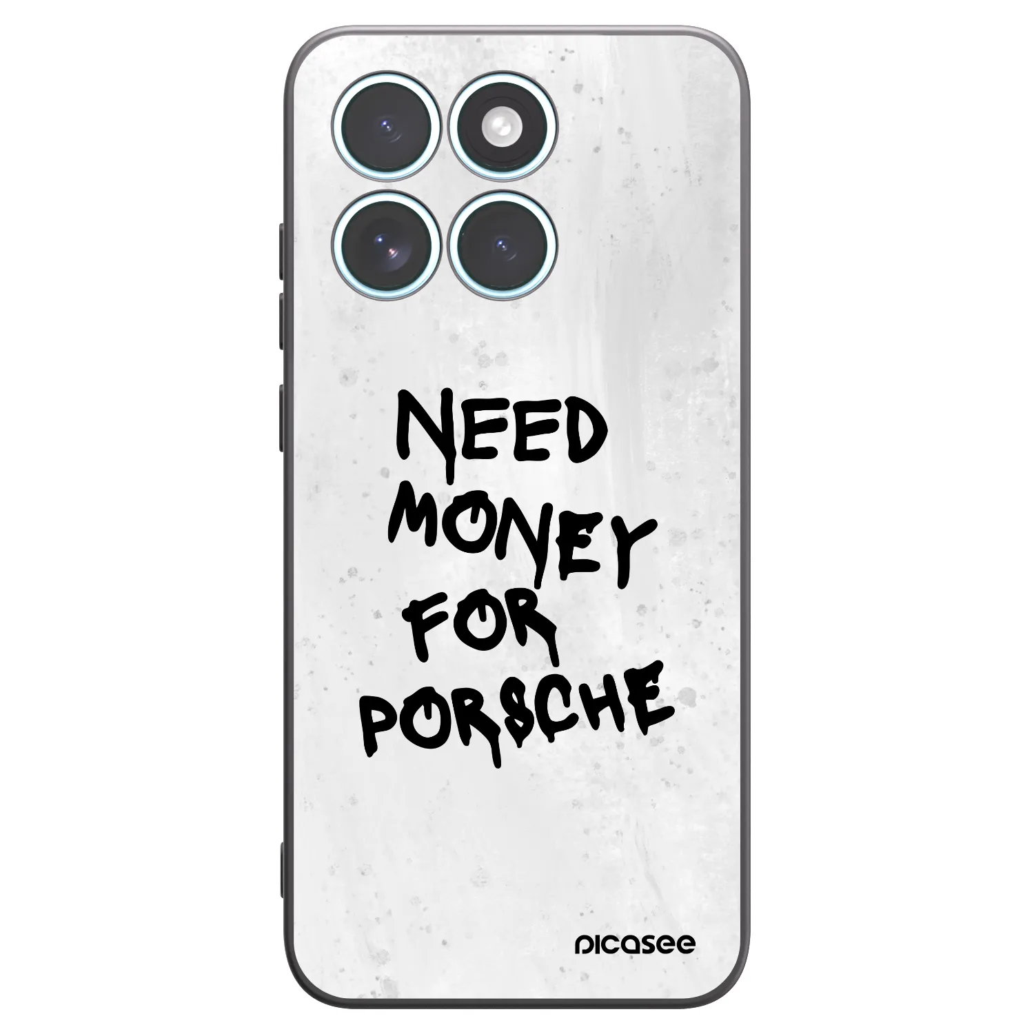 Picasee silikonowe czarne etui na Motorola Edge 70 Fusion - White Dollar