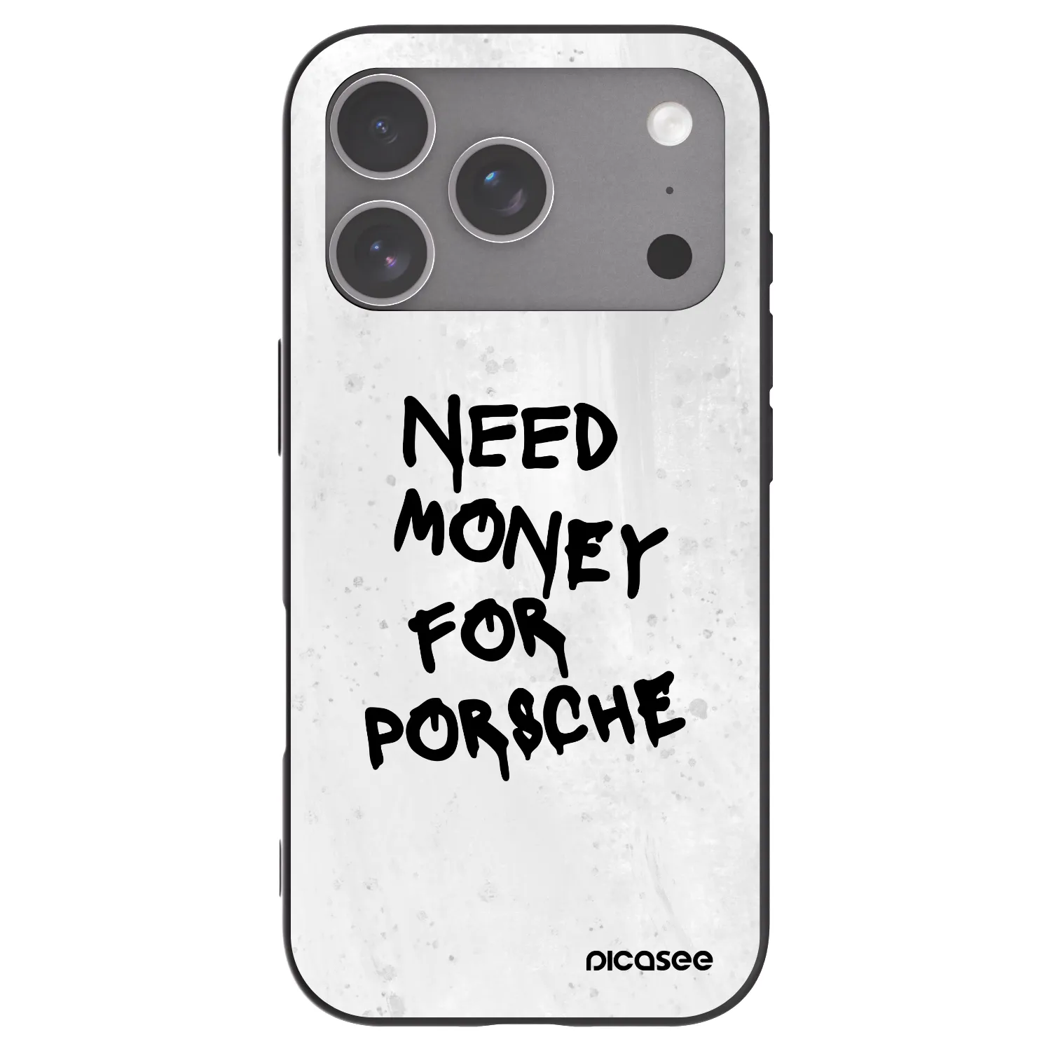 Picasee silikonowe czarne etui na Apple iPhone 18 Pro - White Dollar