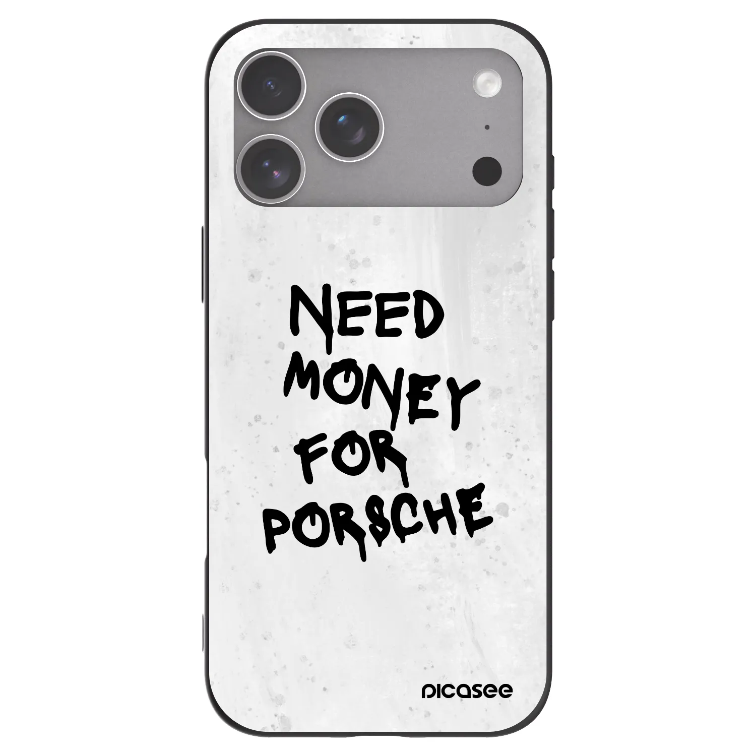 Picasee silikonowe czarne etui na Apple iPhone 18 Pro Max - White Dollar