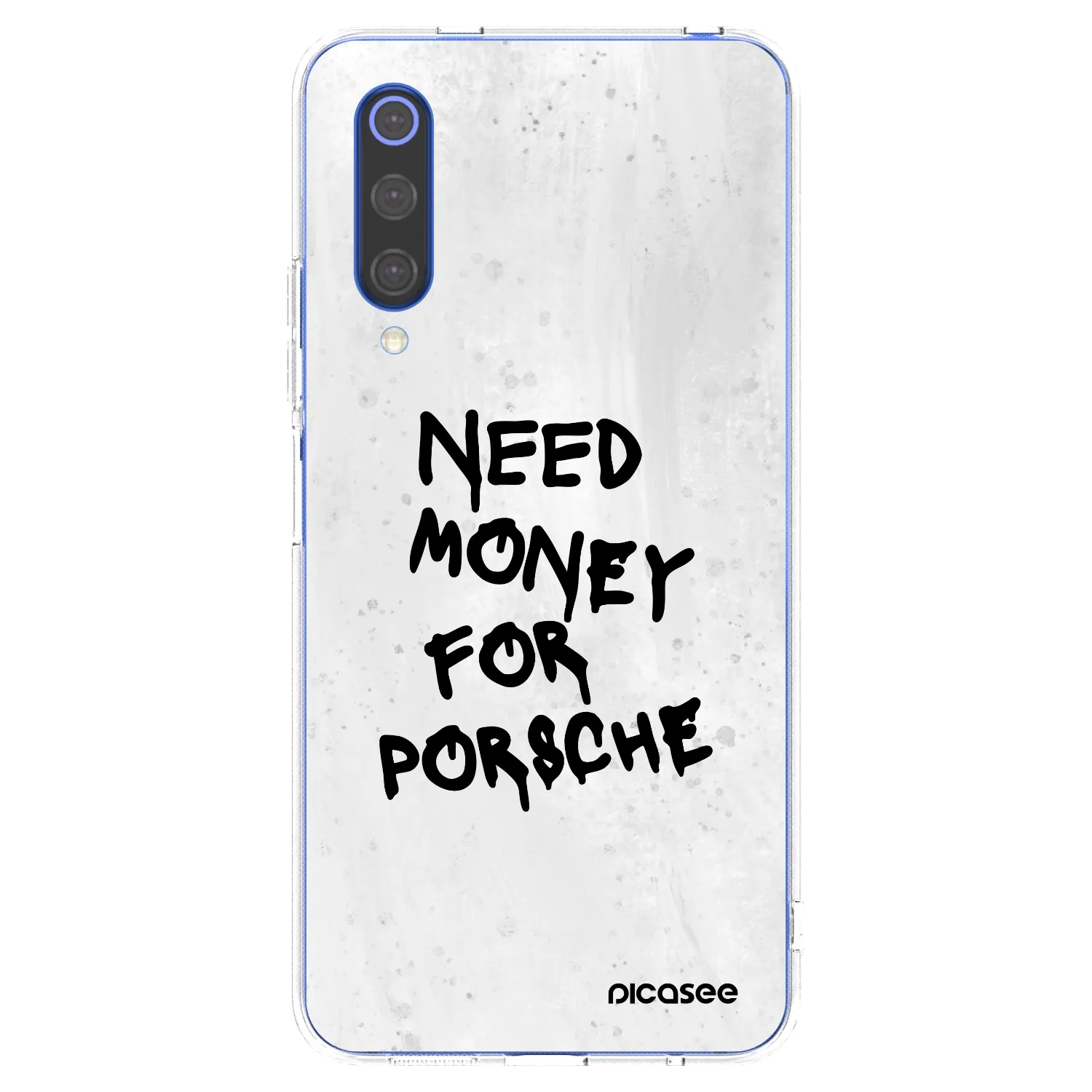 Picasee silikonowe przeźroczyste etui na Xiaomi Mi 9 SE - White Dollar