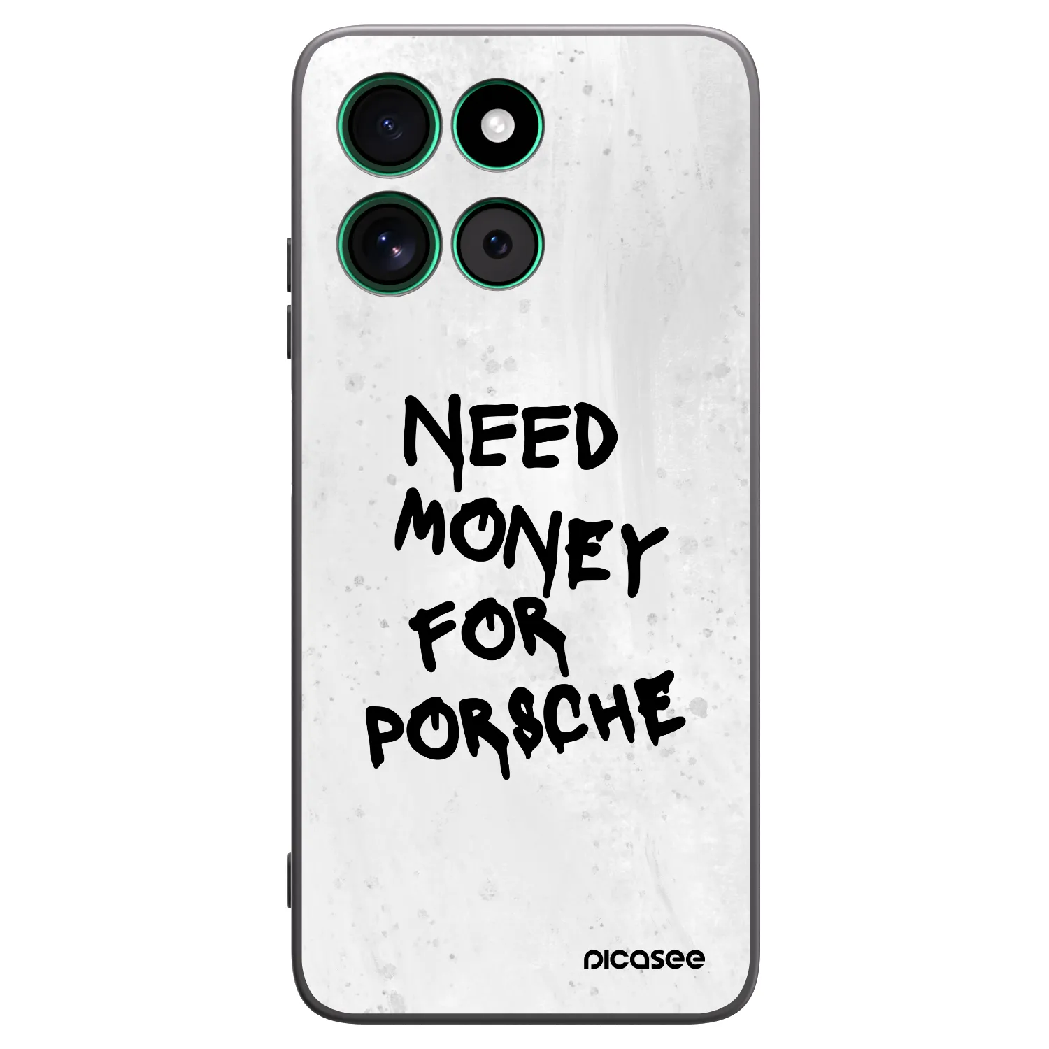 Picasee silikonowe czarne etui na Motorola Moto G57 Power - White Dollar