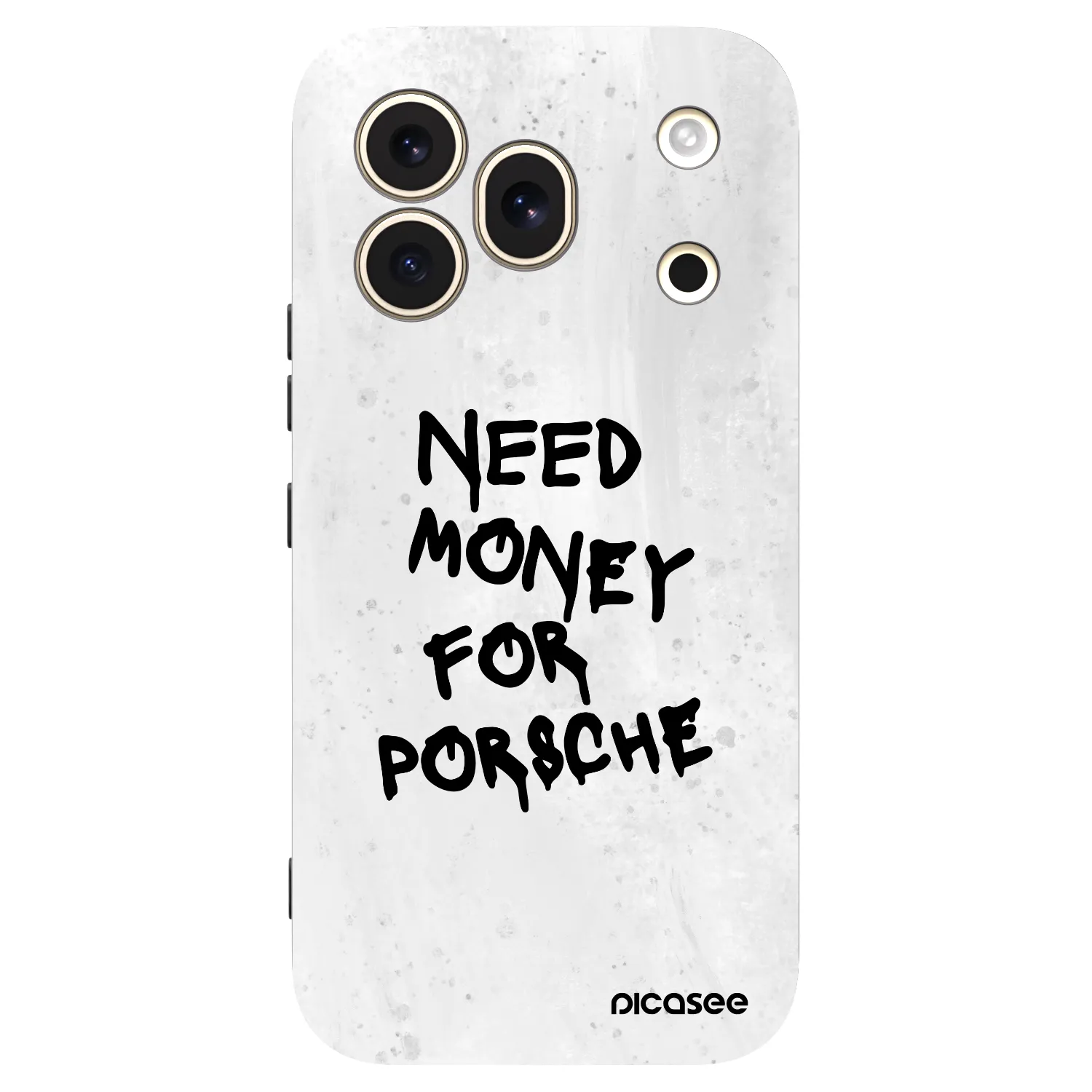 Picasee silikonowe czarne etui na Honor 600 Pro - White Dollar