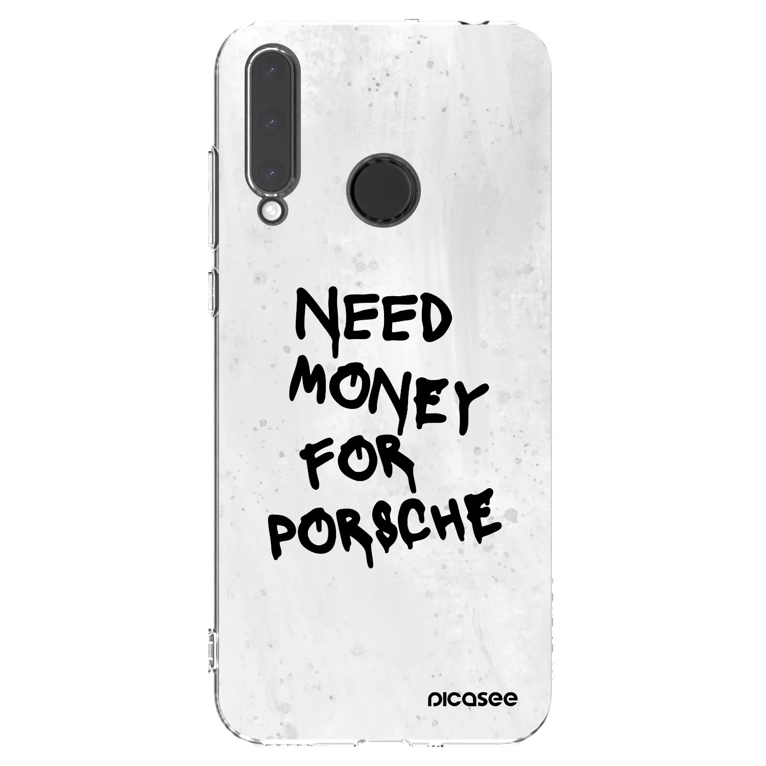 Picasee silikonowe przeźroczyste etui na Honor 20 Lite - White Dollar