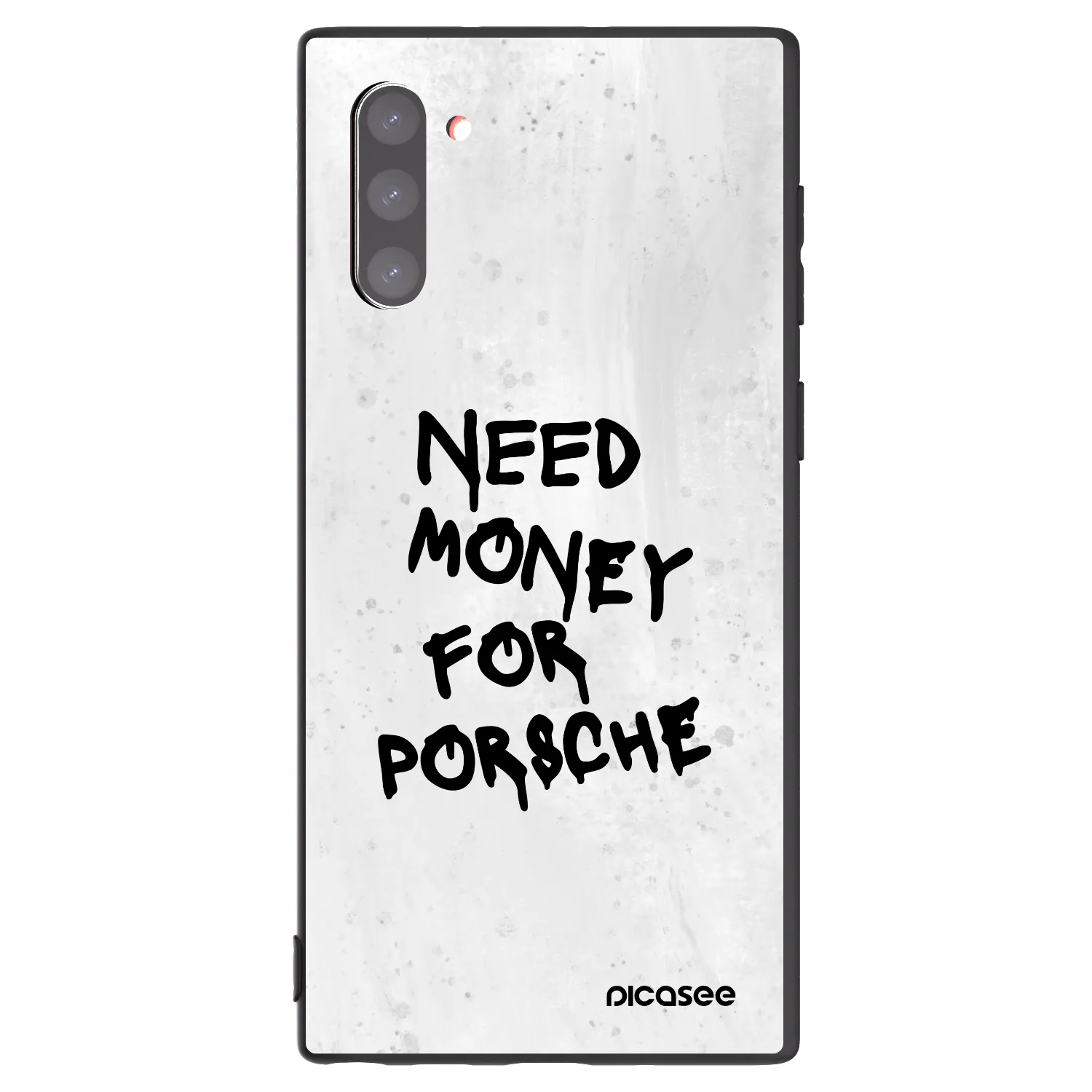 Picasee silikonowe czarne etui na Samsung Galaxy Note 10 N970F - White Dollar
