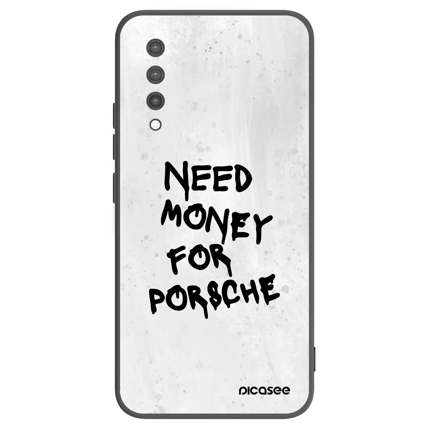 Picasee silikonowe czarne etui na Xiaomi Mi 9 Lite - White Dollar