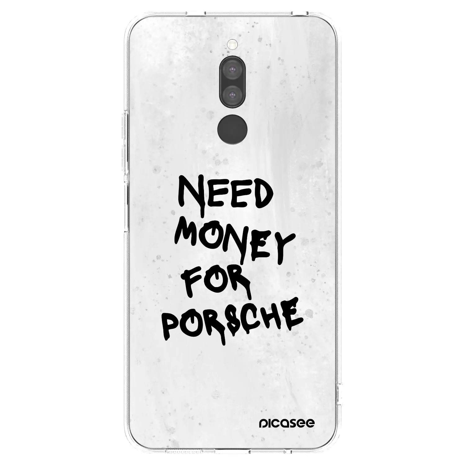 Picasee silikonowe przeźroczyste etui na Xiaomi Redmi 8 - White Dollar