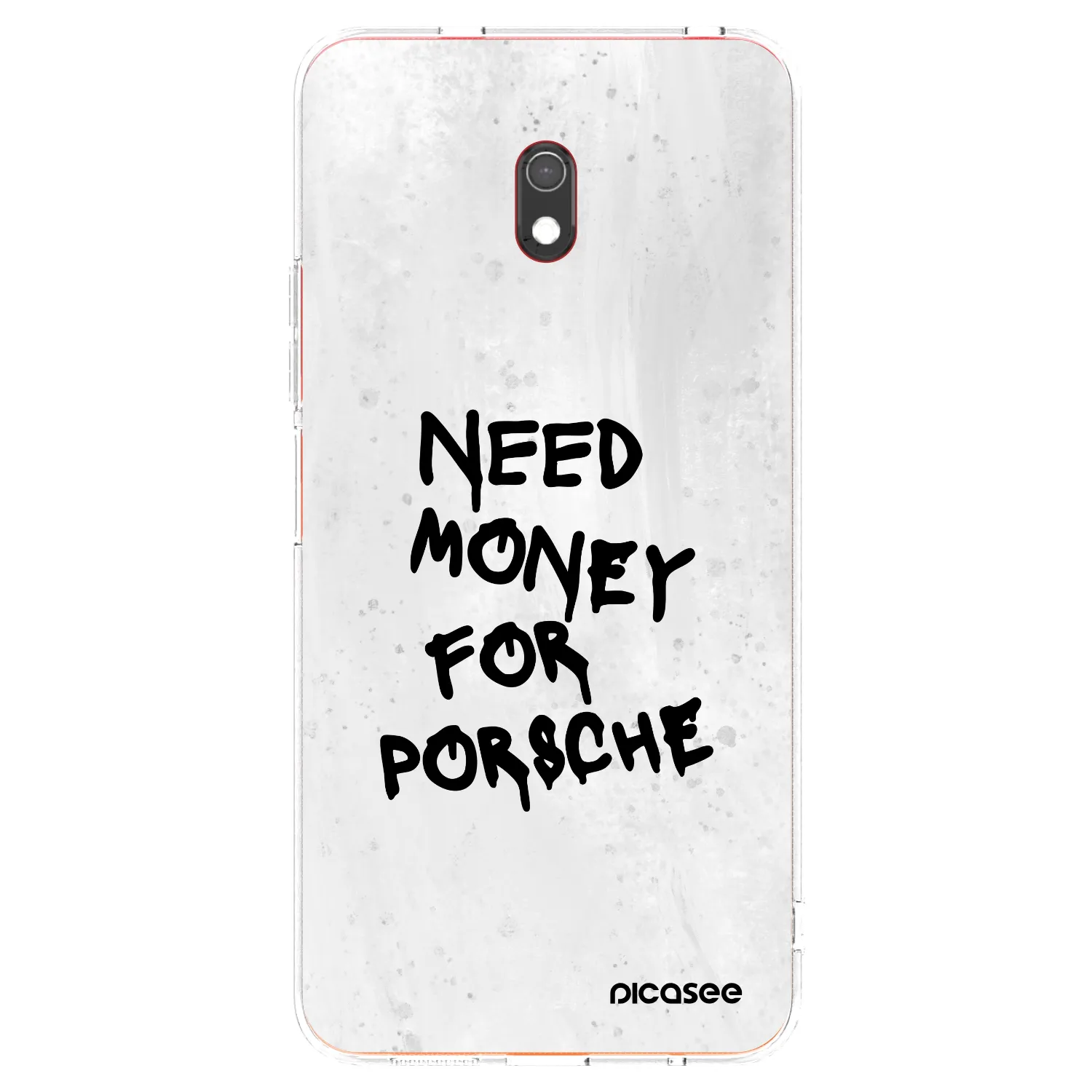 Picasee silikonowe przeźroczyste etui na Xiaomi Redmi 8A - White Dollar