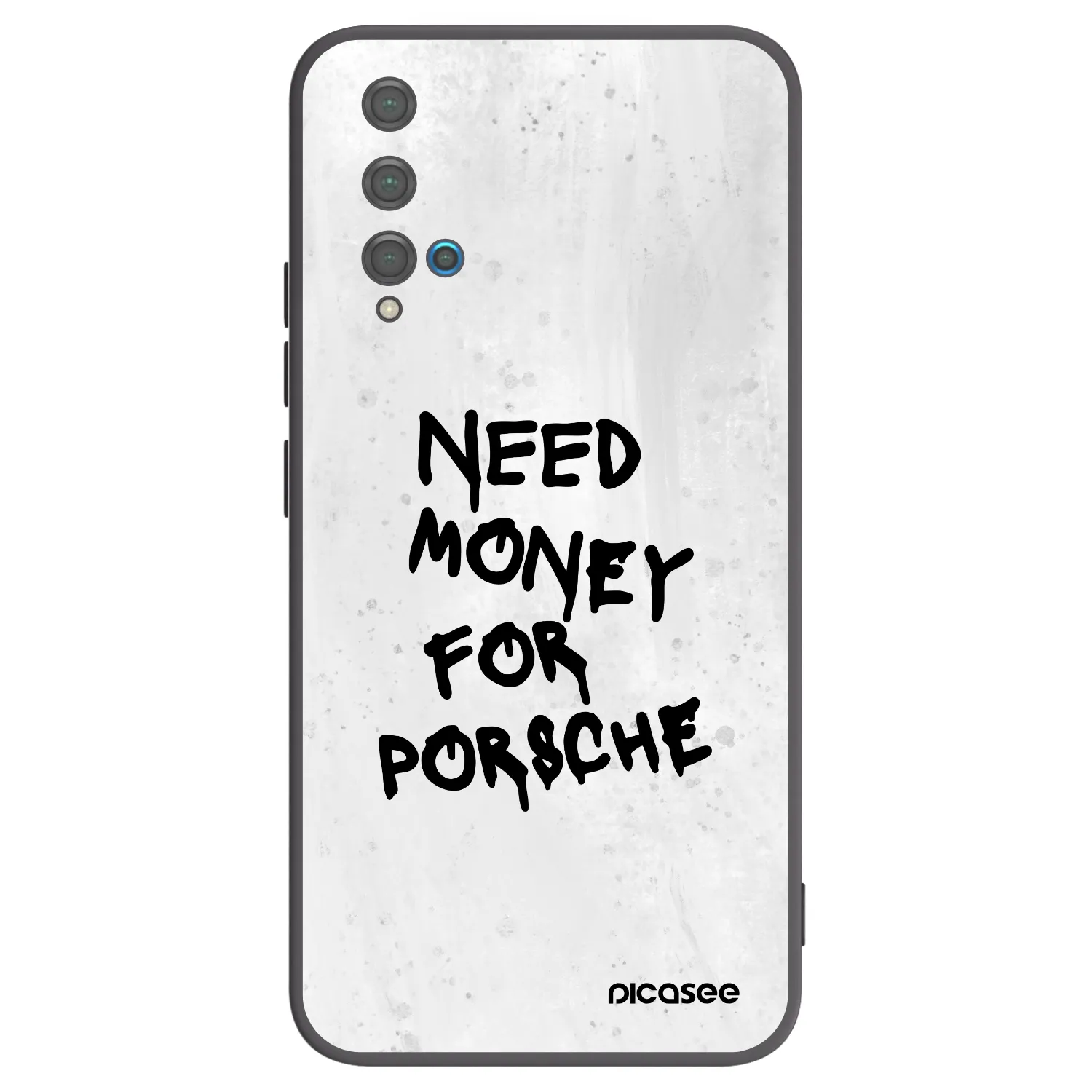 Picasee silikonowe czarne etui na Huawei Nova 5T - White Dollar