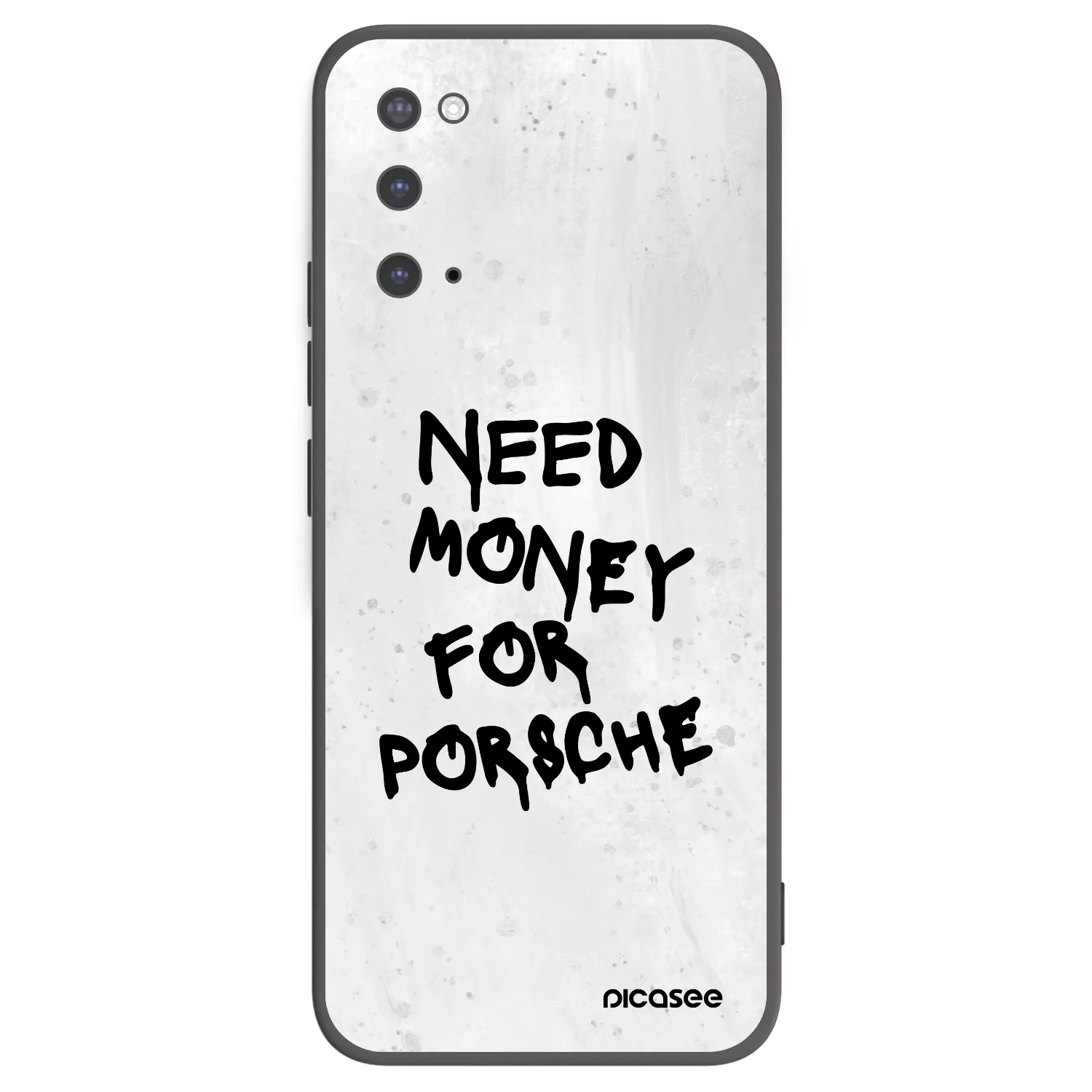 Picasee silikonowe czarne etui na Samsung Galaxy S20 G980F - White Dollar