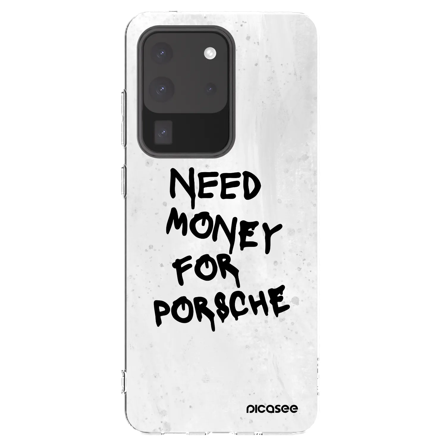 Picasee silikonowe przeźroczyste etui na Samsung Galaxy S20 Ultra 5G G988F - White Dollar
