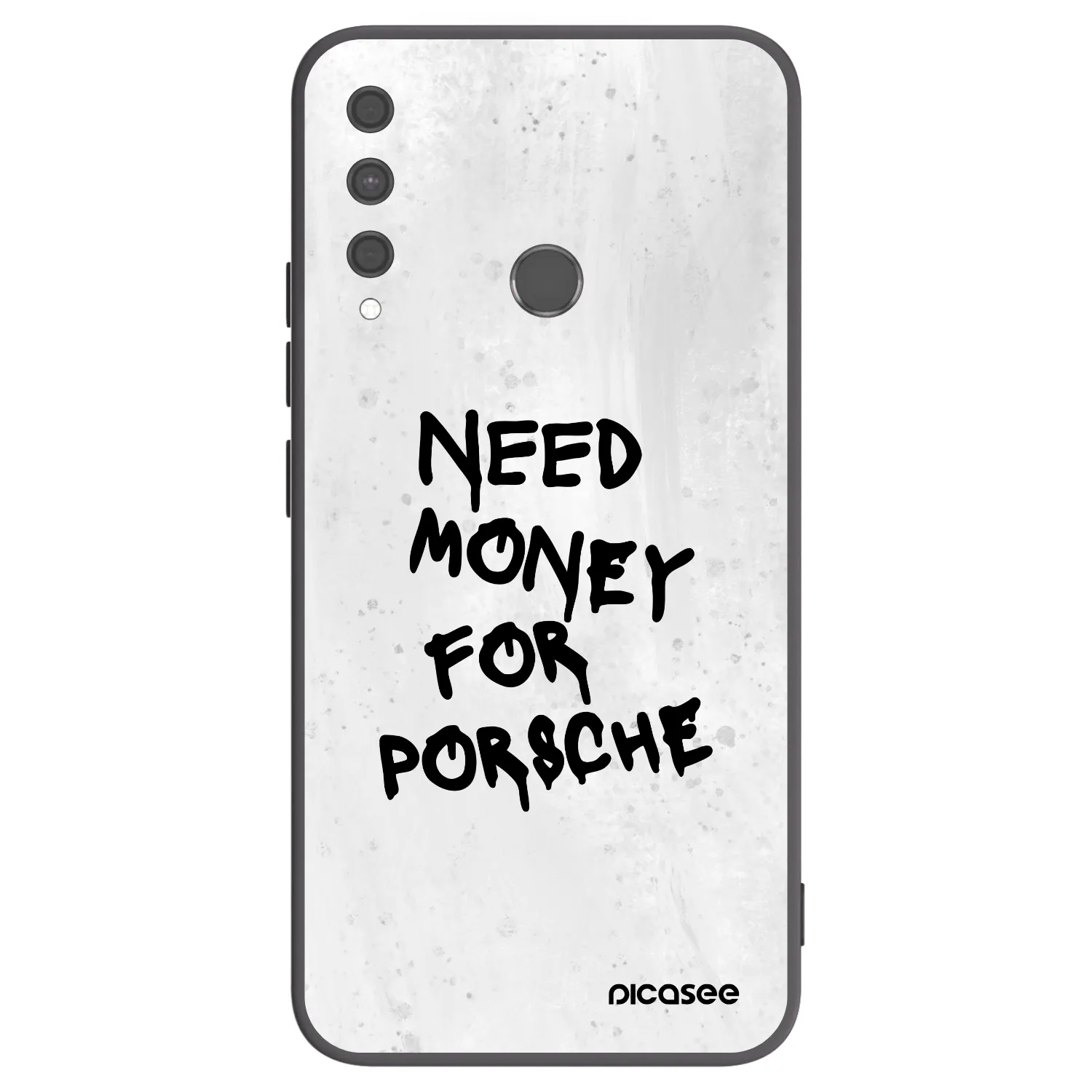 Picasee silikonowe czarne etui na Huawei P40 Lite E - White Dollar