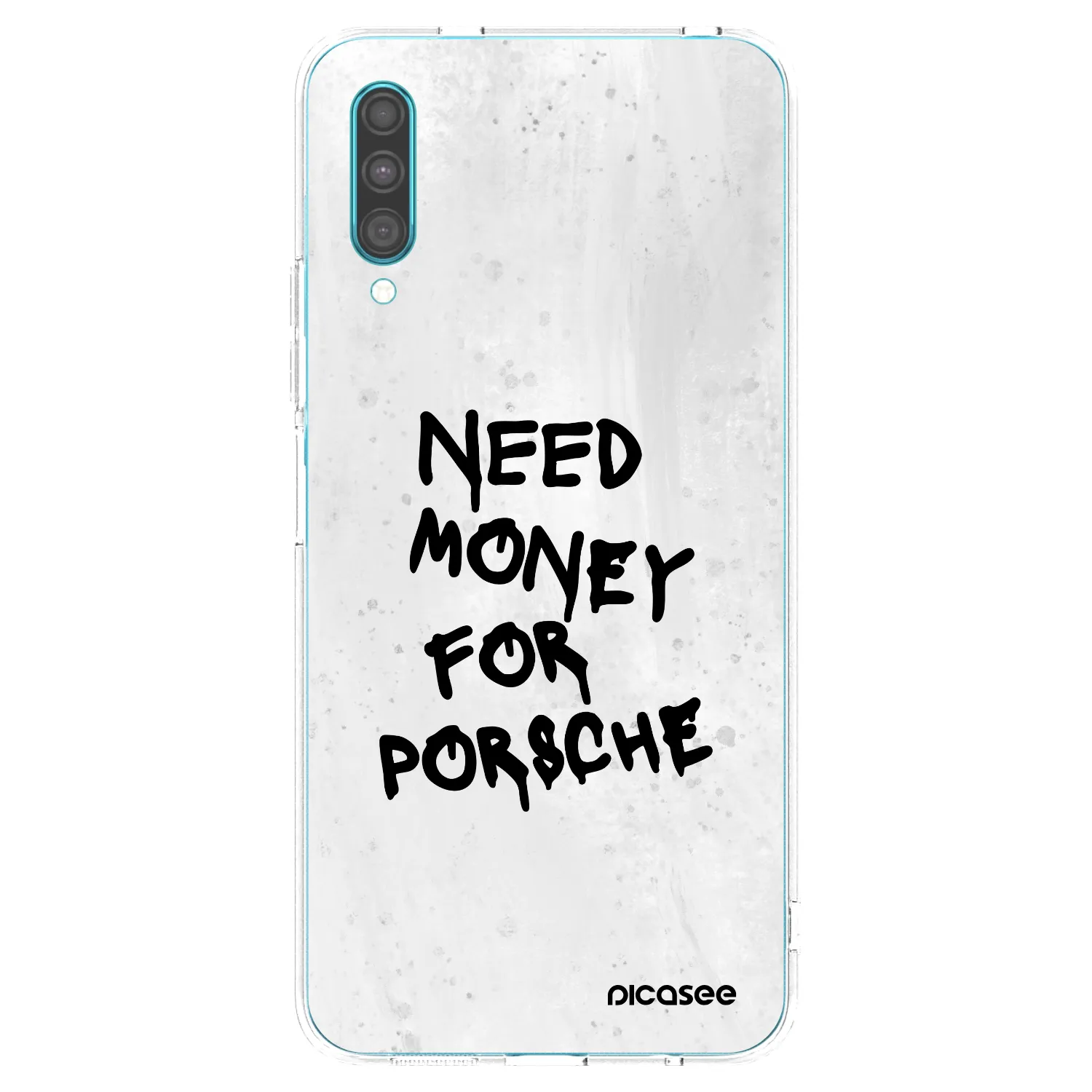 Picasee silikonowe przeźroczyste etui na Samsung Galaxy A30s A307F - White Dollar